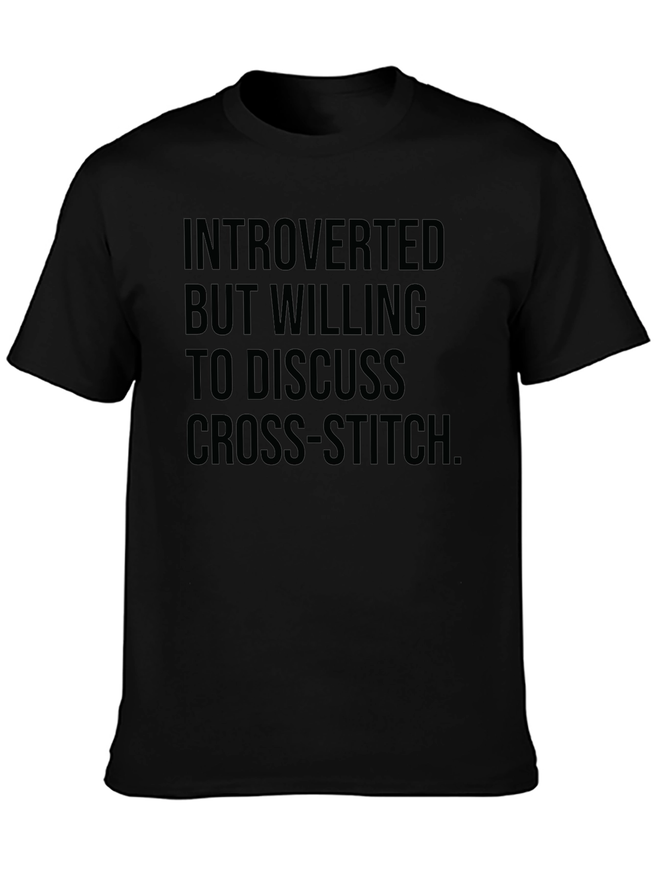 Introverted Cross-Stitch T-Shirt