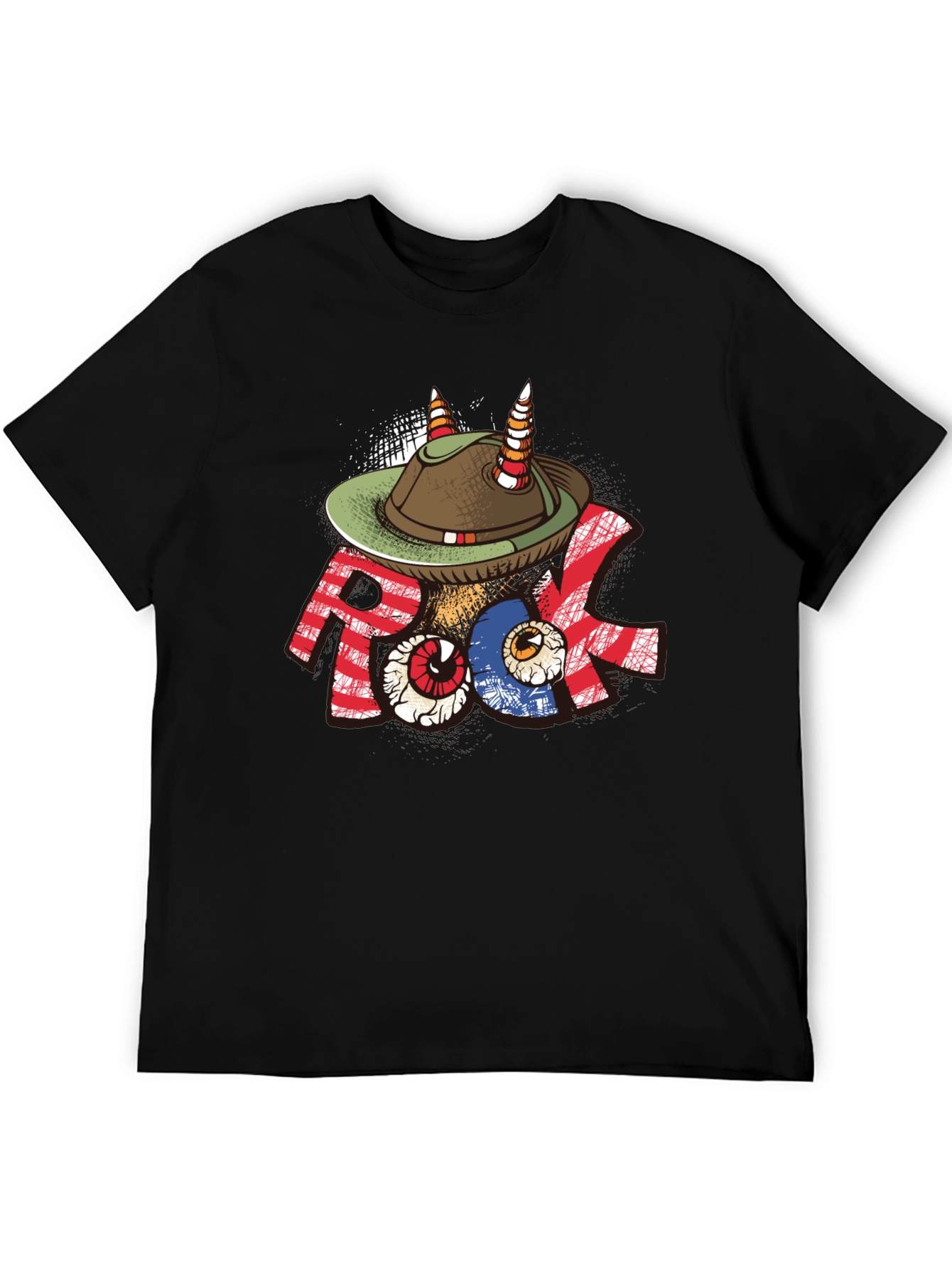 Rock Music Hat T-Shirt