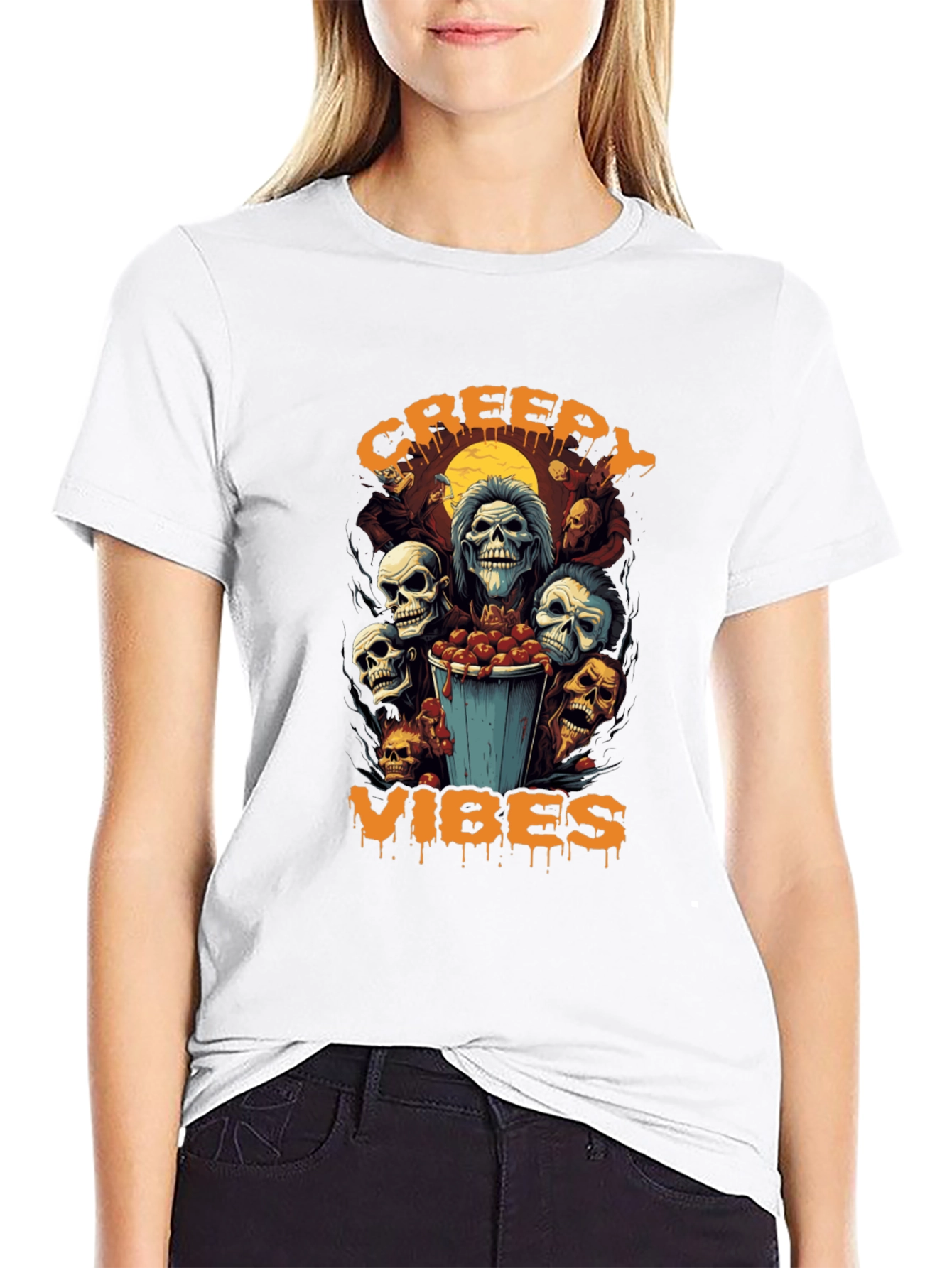 Creepy Vibes Halloween T-Shirt