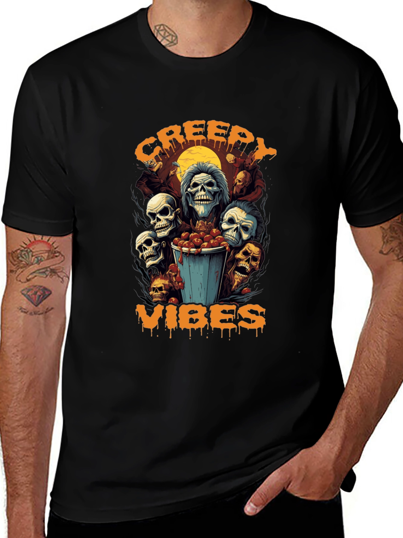 Creepy Vibes Halloween T-Shirt