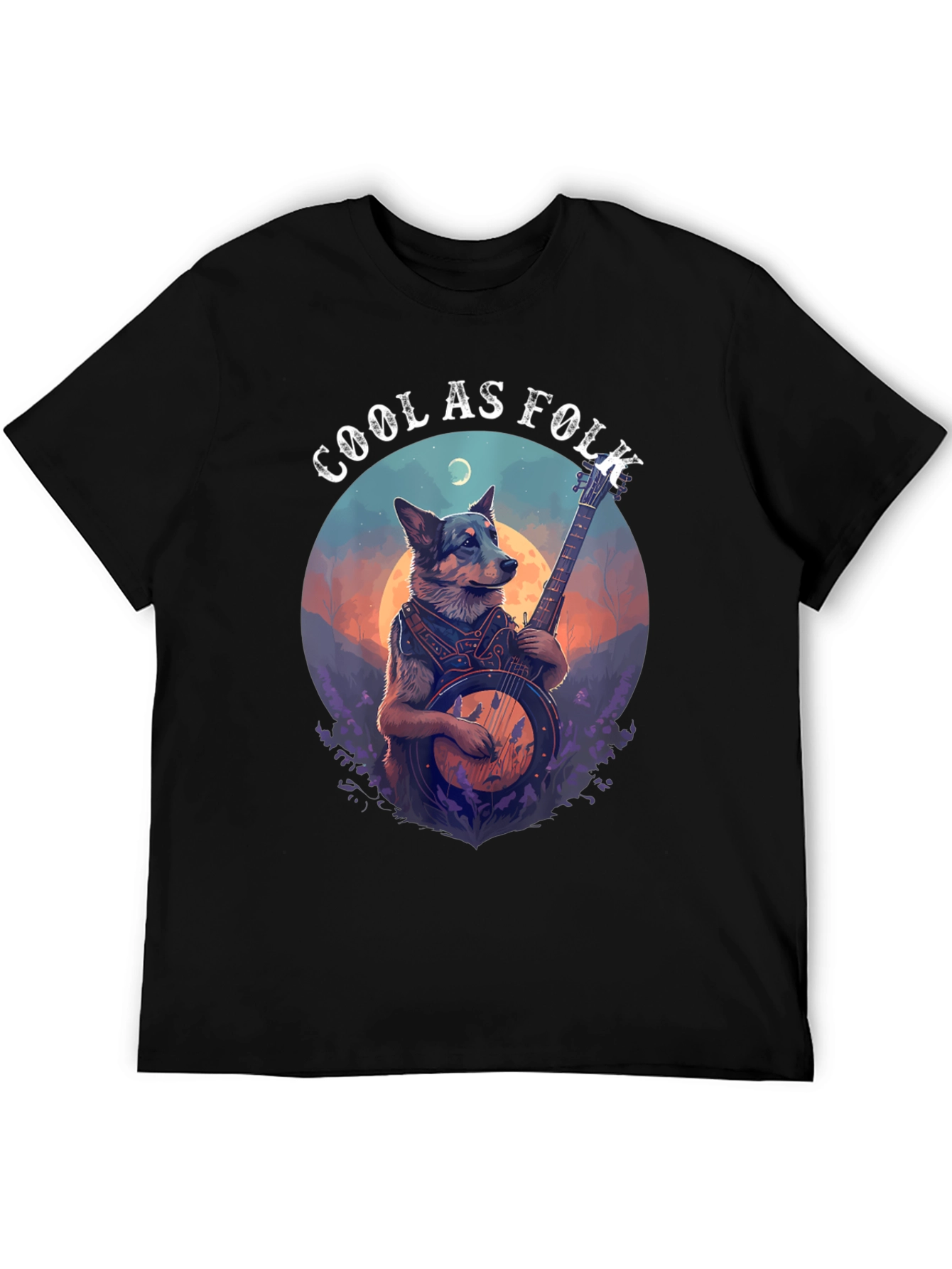 Cool As Folk Dog Graphic T-Shirt