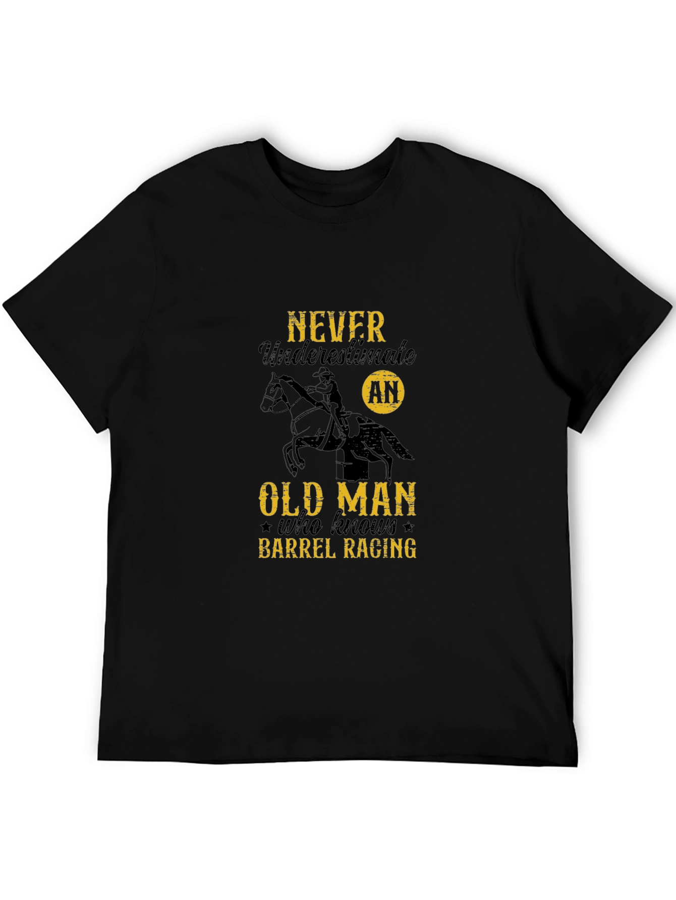 Barrel Racing Old Man Graphic Tee