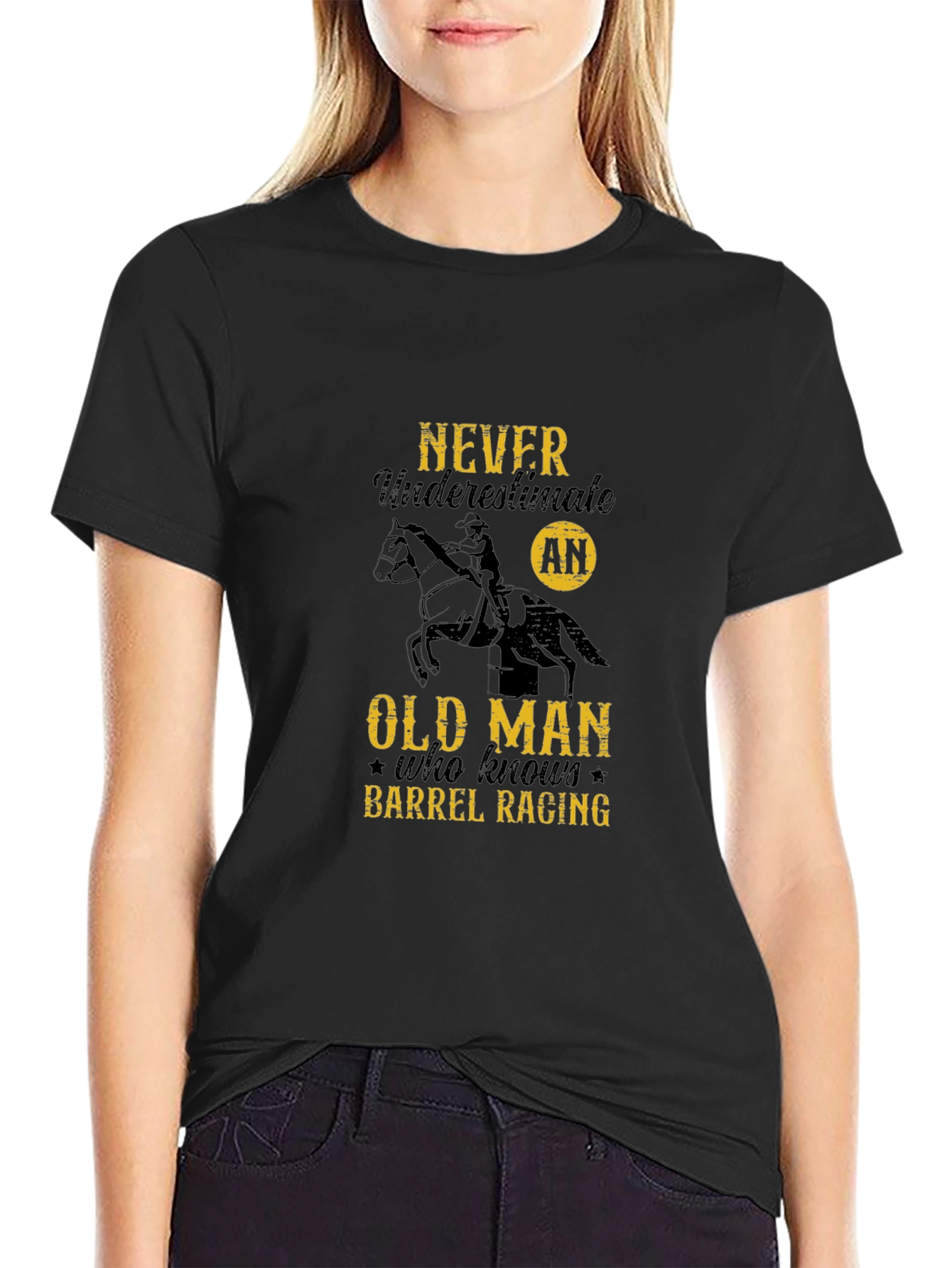 Barrel Racing Old Man Graphic Tee