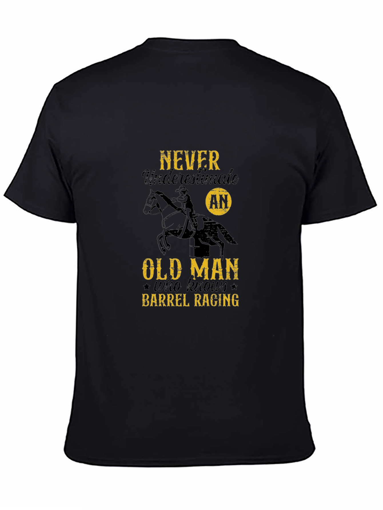 Barrel Racing Old Man Graphic Tee