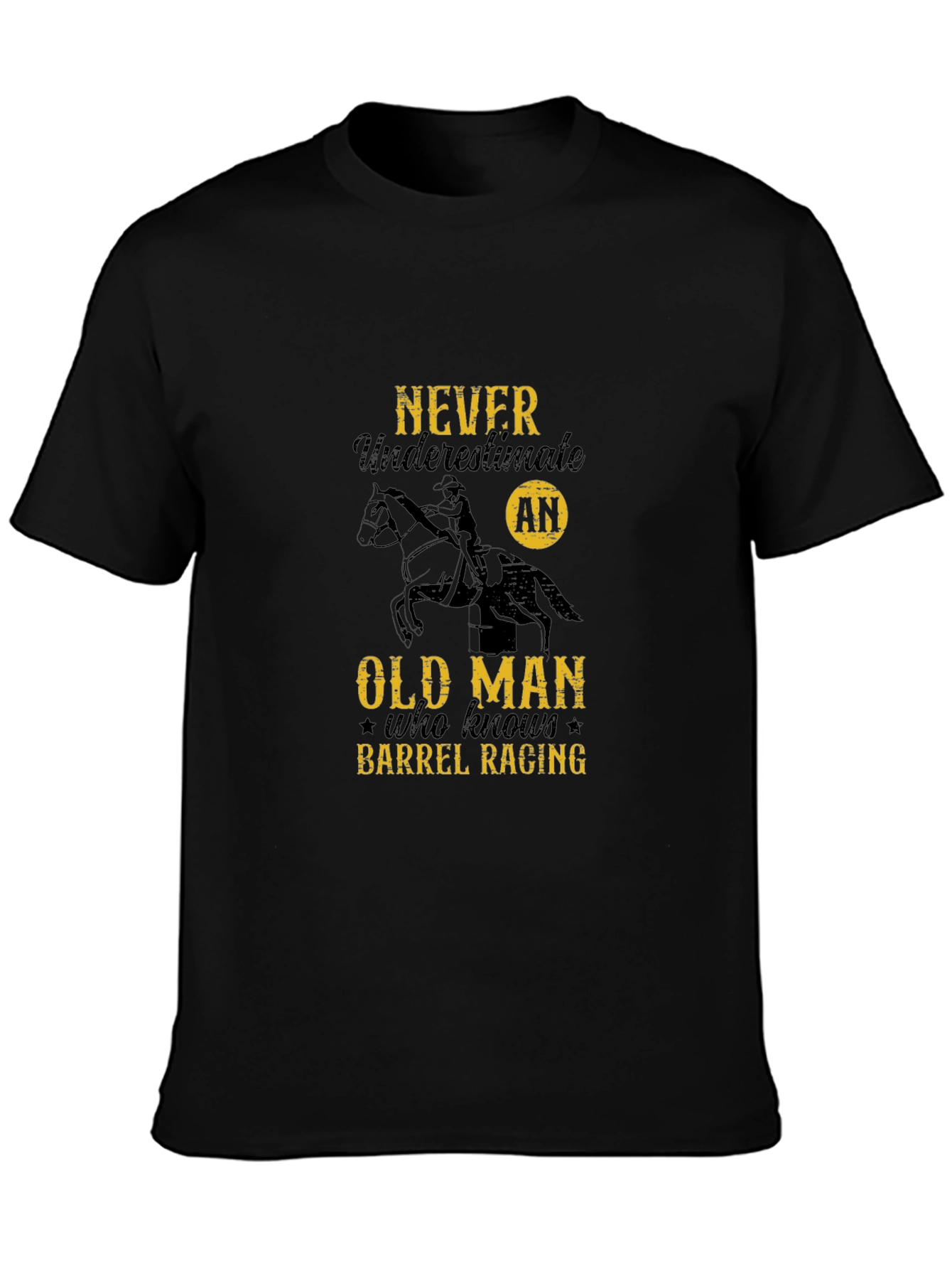 Barrel Racing Old Man Graphic Tee