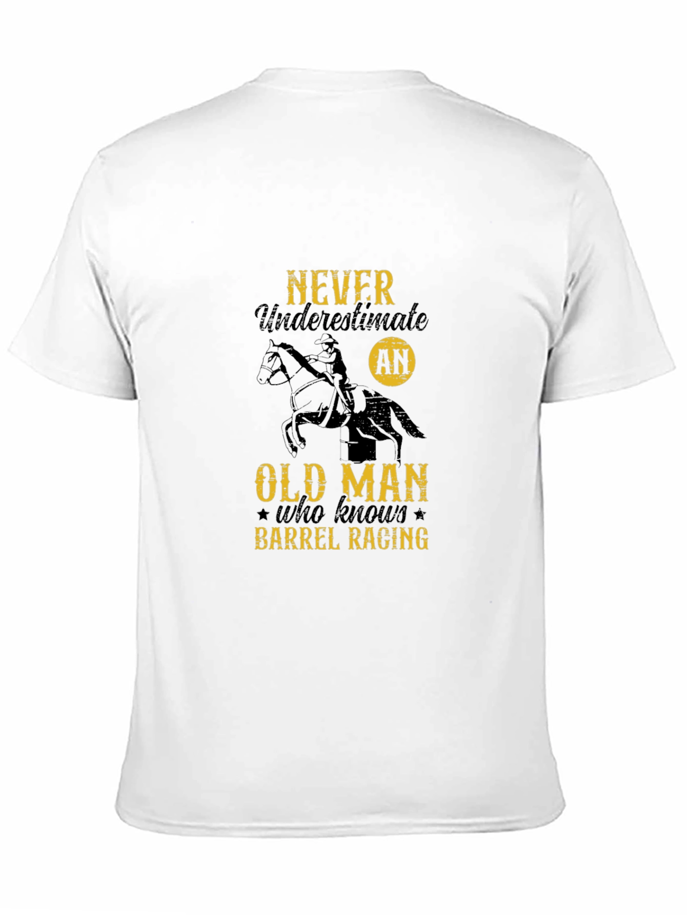 Barrel Racing Old Man Graphic Tee