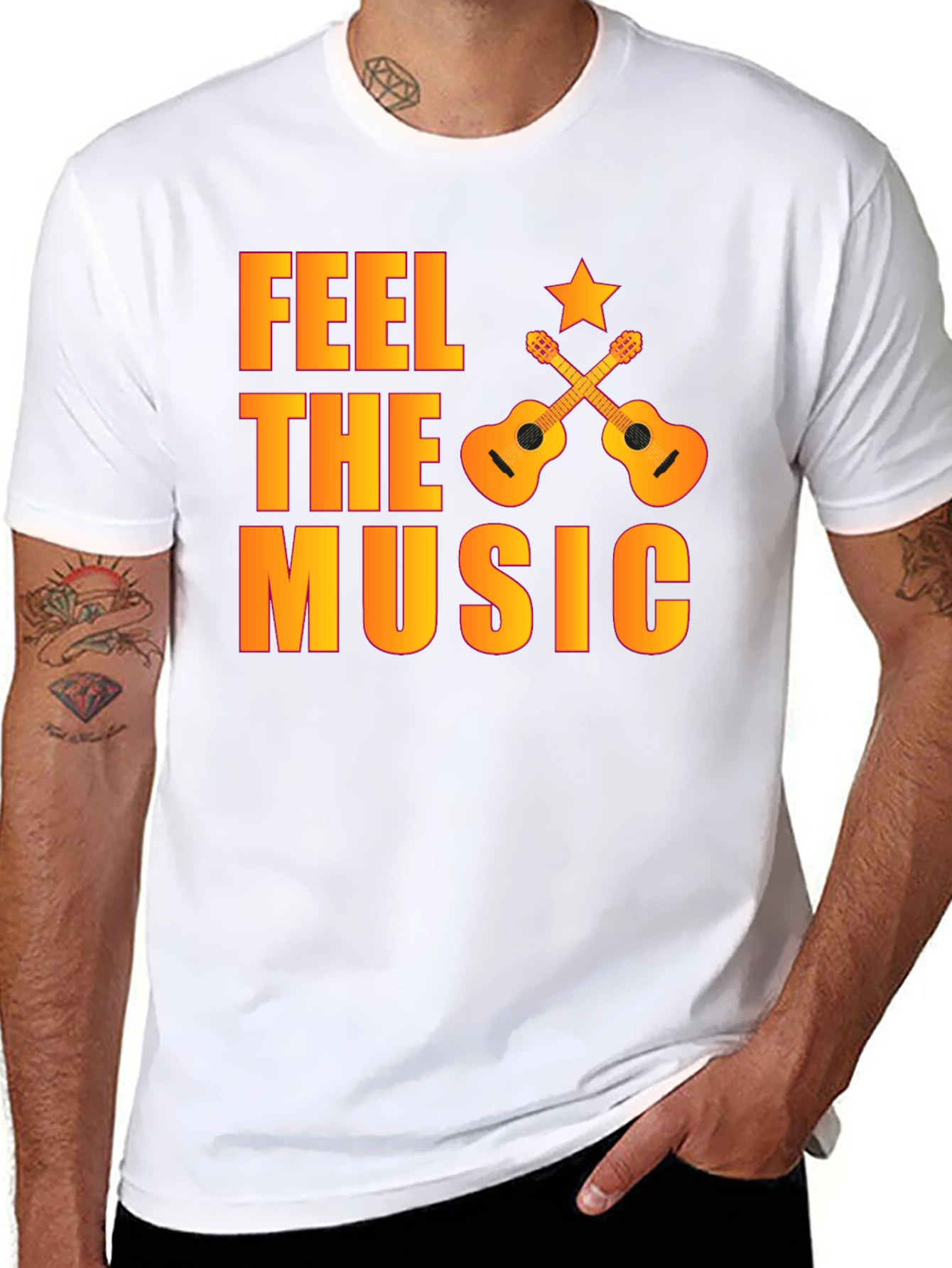 Feel The Music Graphic T-Shirt