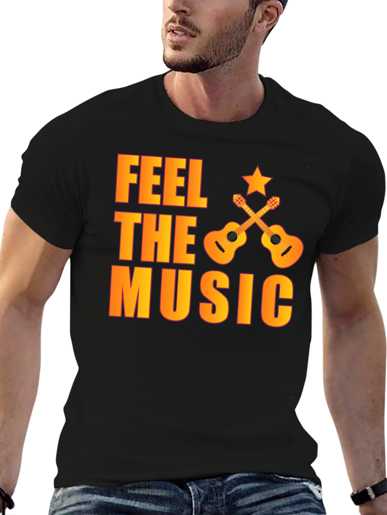 Feel The Music Graphic T-Shirt