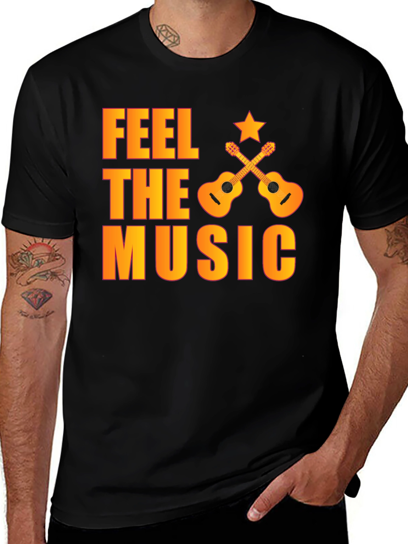 Feel The Music Graphic T-Shirt