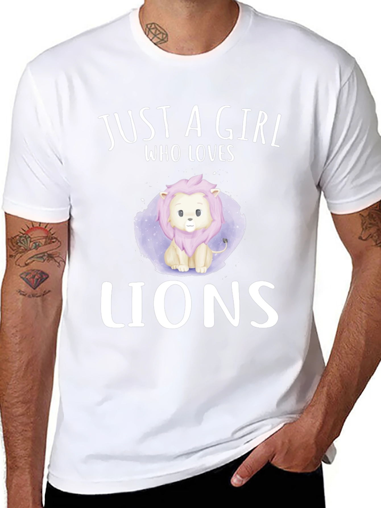 Just a Girl Who Loves Lions T-Shirt