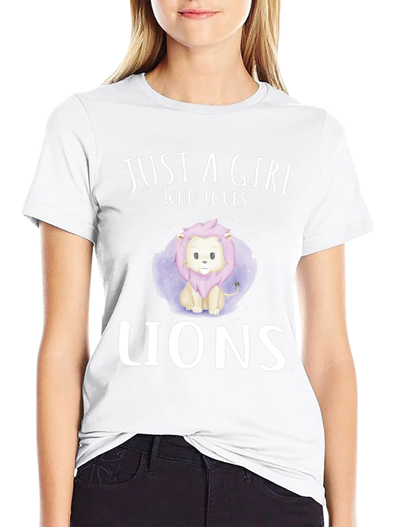 Just a Girl Who Loves Lions T-Shirt