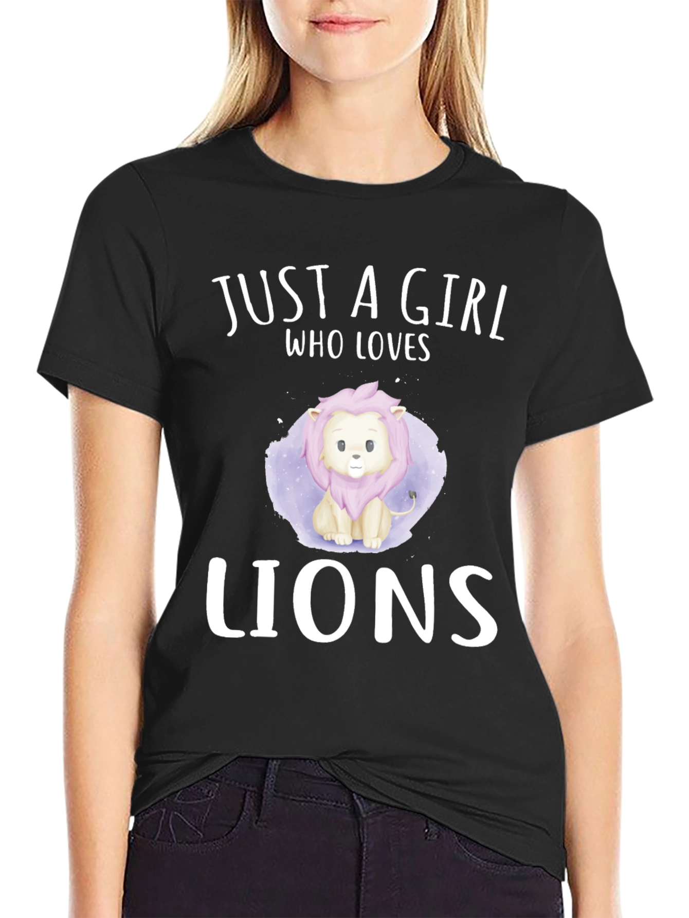 Just a Girl Who Loves Lions T-Shirt