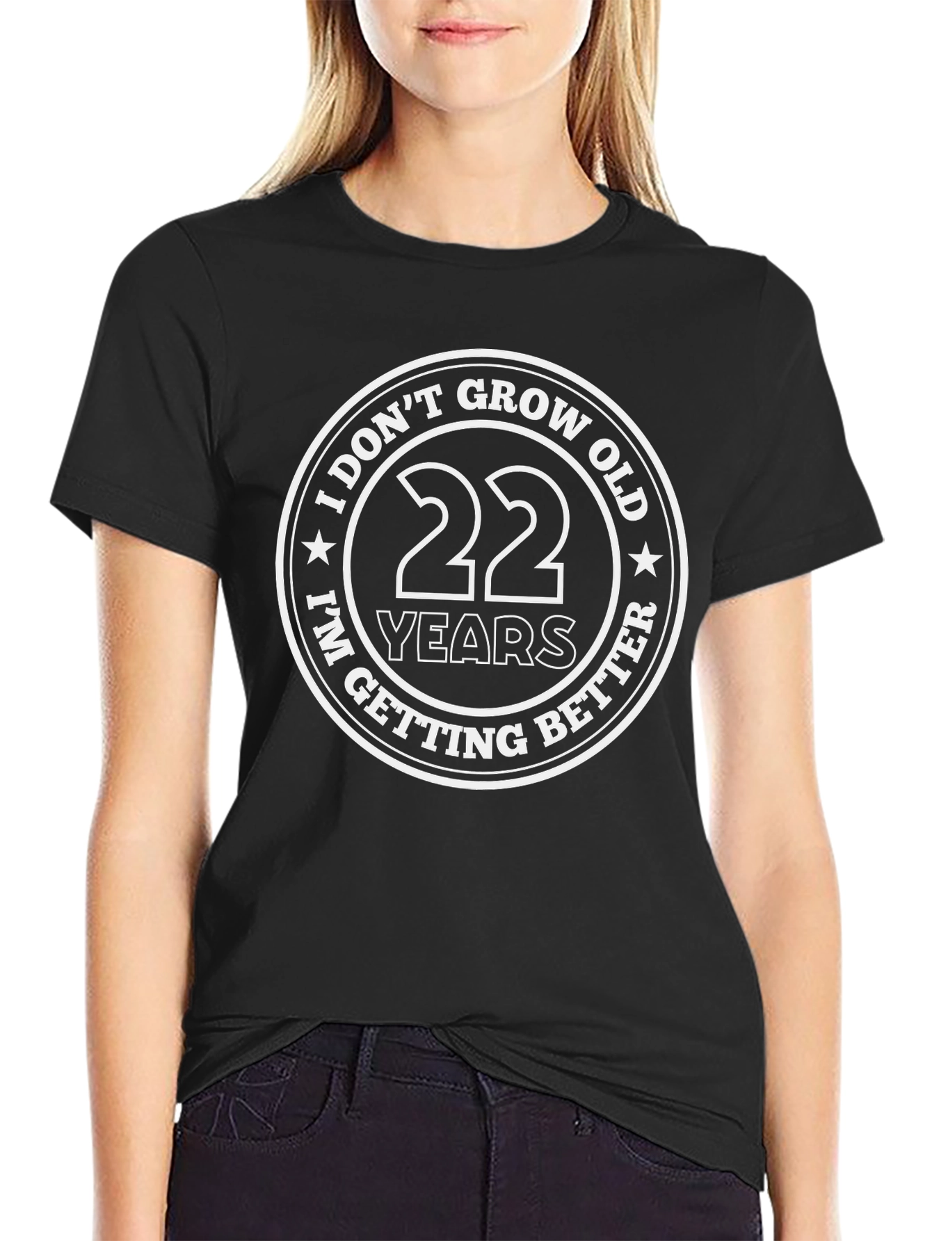 I Dont Grow Old 22 Years T-Shirt - Black