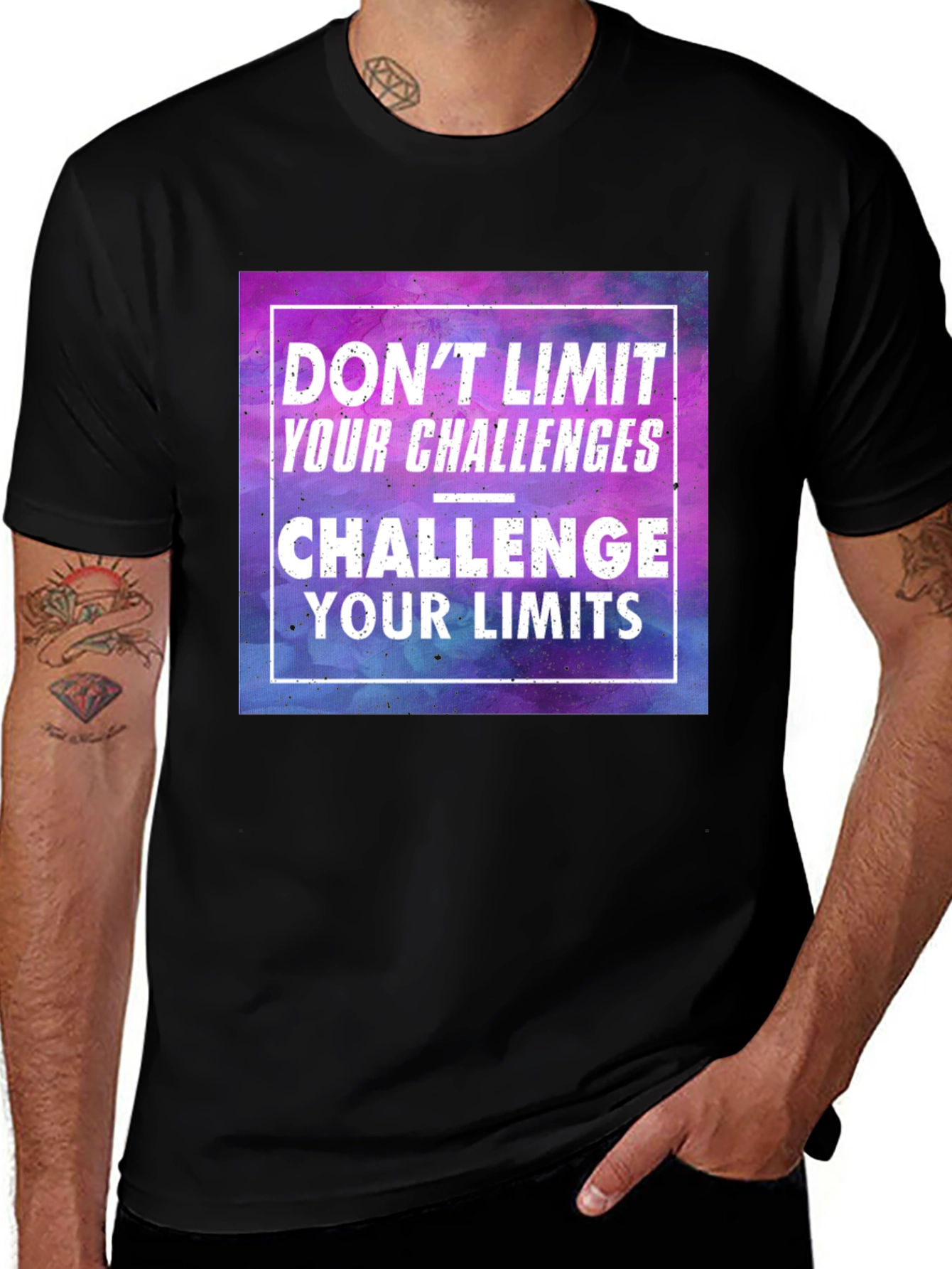 Challenge Your Limits Graphic Tee - Motivational Shirt