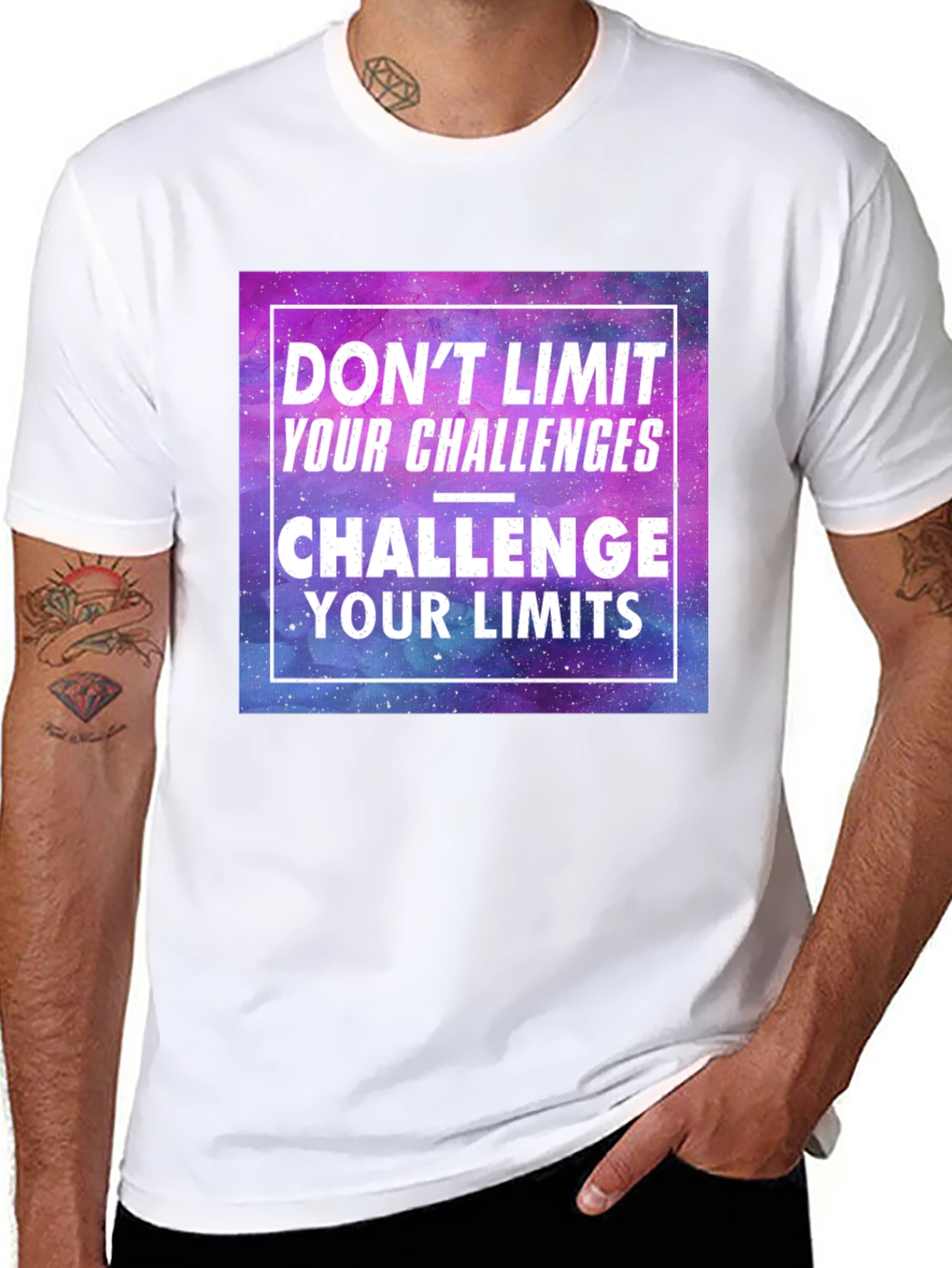 Challenge Your Limits Graphic Tee - Motivational Shirt