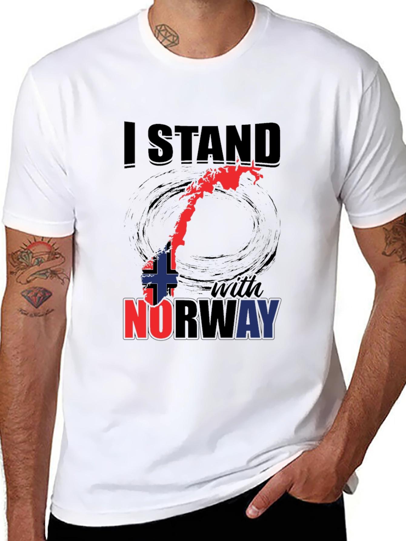 I Stand With Norway Patriotic T-Shirt