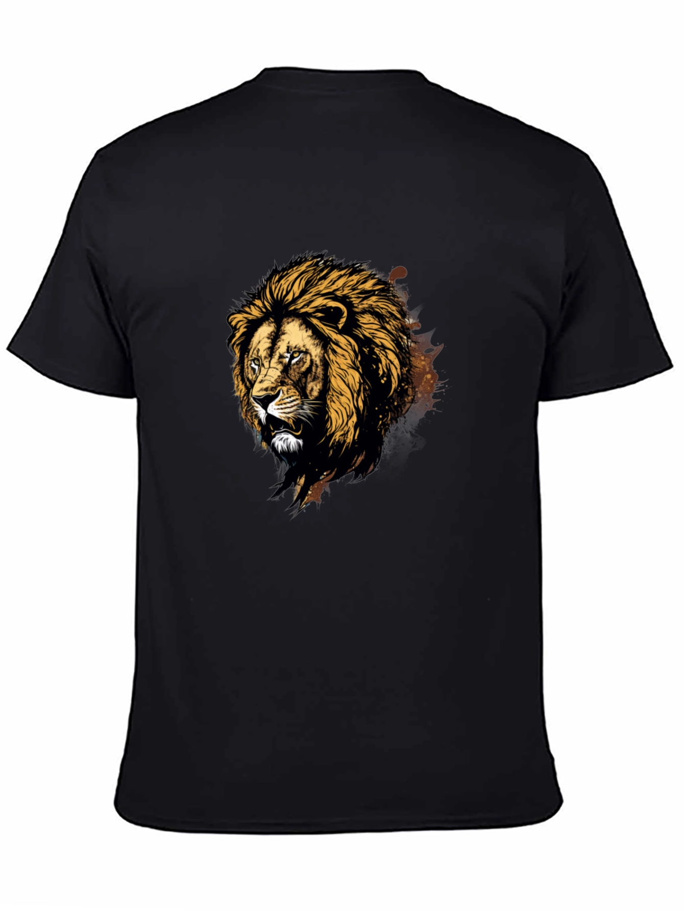 Black Lion Graphic Tee - Fierce Style