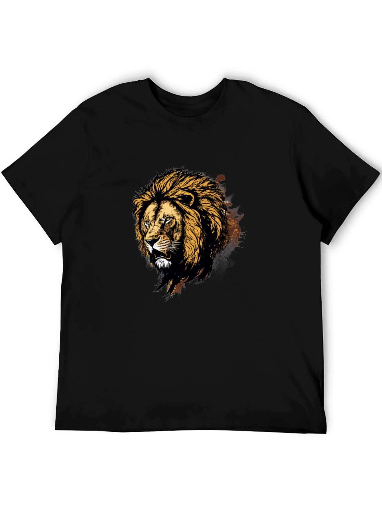 Black Lion Graphic Tee - Fierce Style
