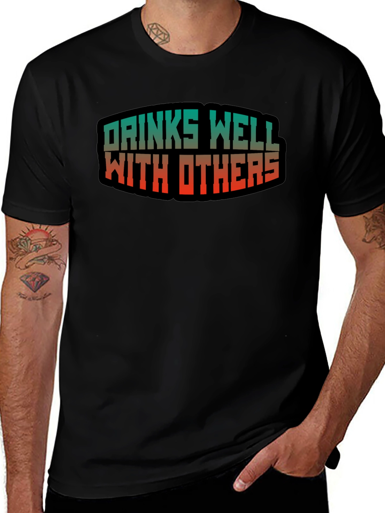 Drinks Well With Others Graphic Tee