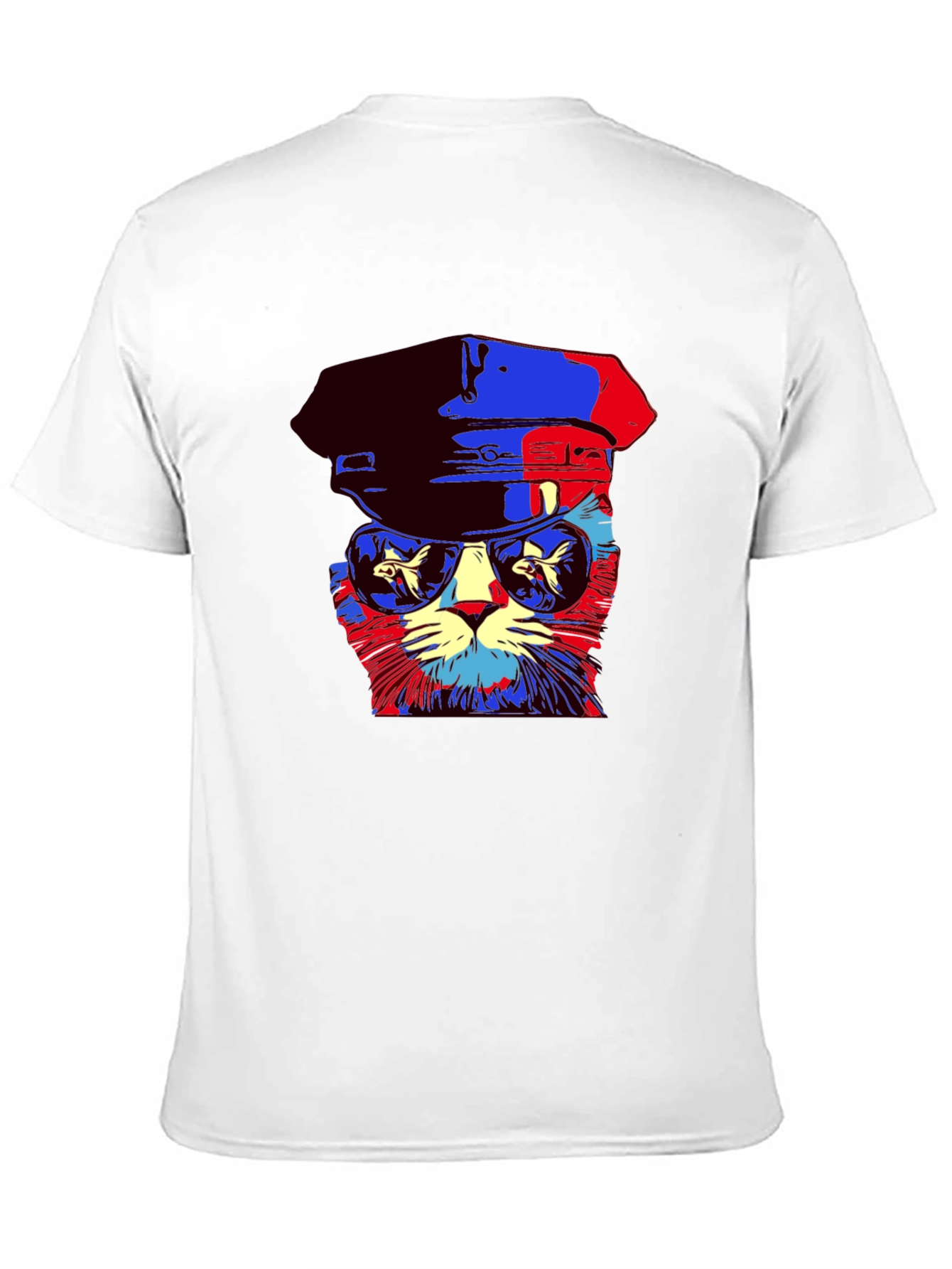 Cool Cat Tee: Pop Art Kitty in Shades