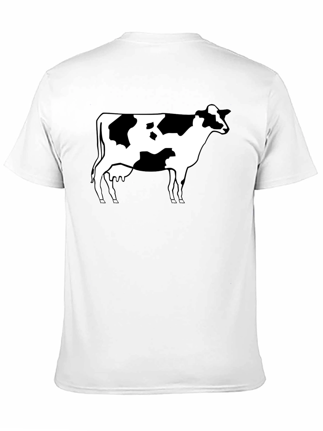 Cow Print Black T-Shirt - Classic Animal Graphic Tee