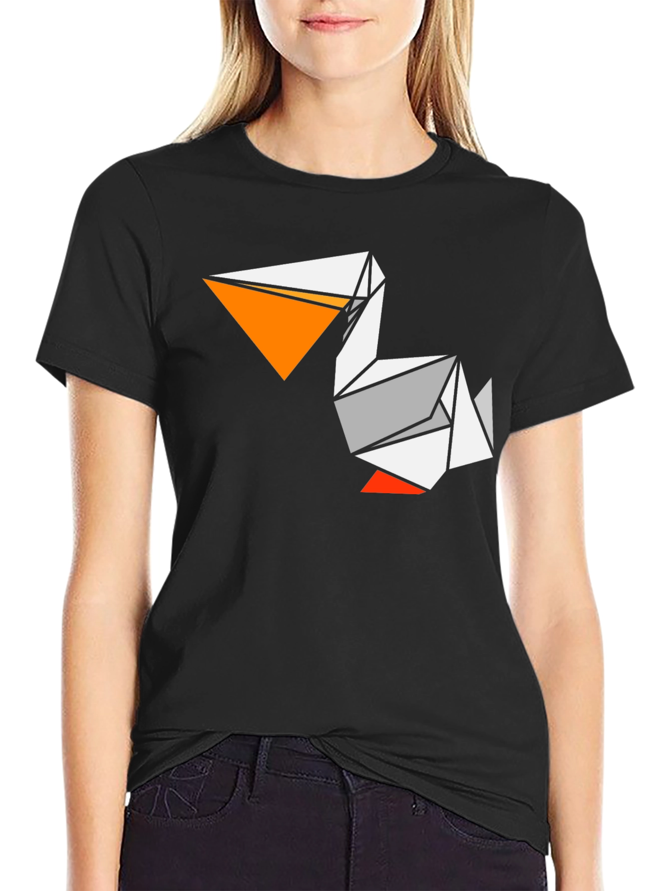 Origami Pelican T-Shirt - Unique Graphic Tee