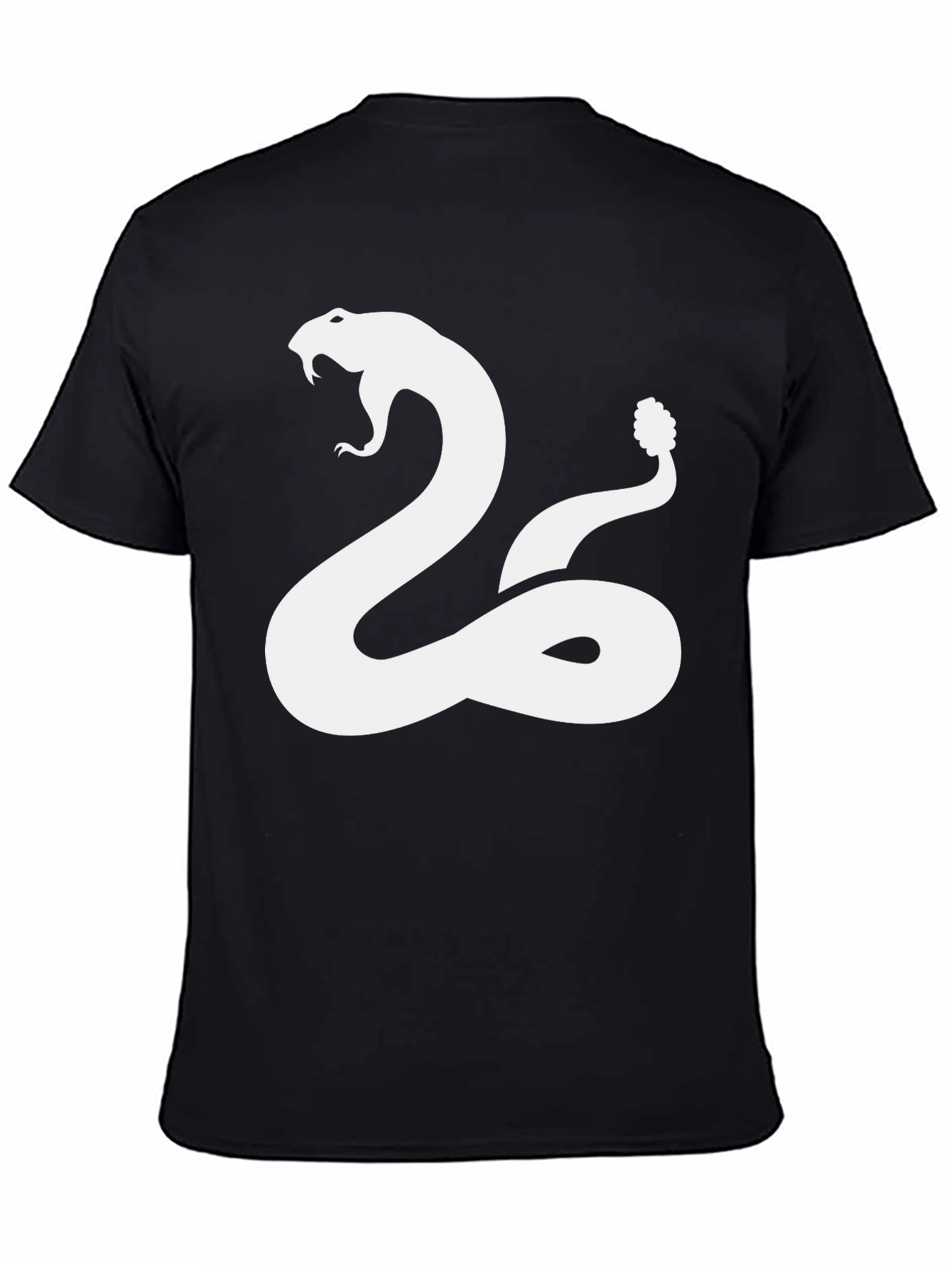 Snake Graphic T-Shirt - Black