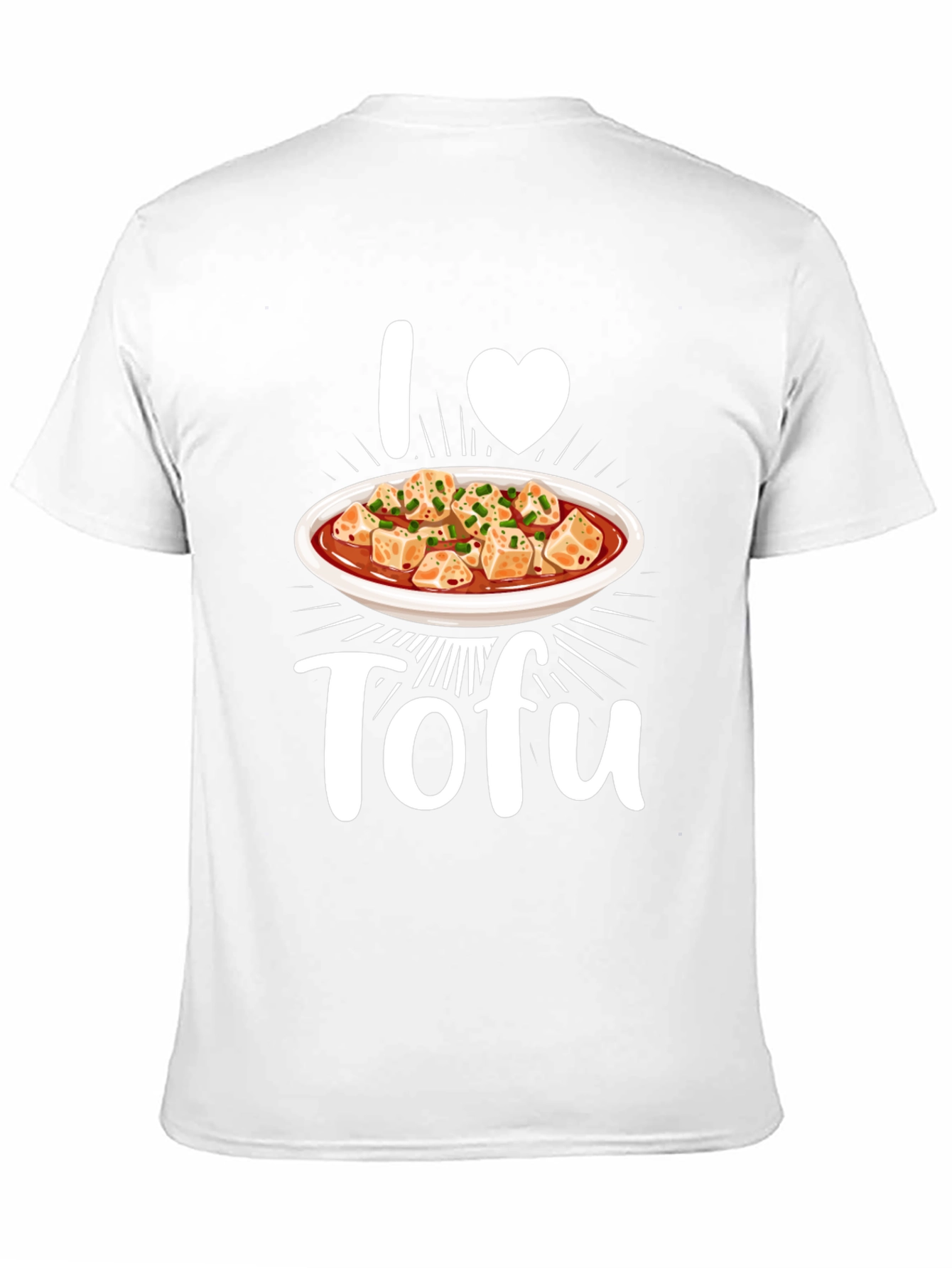 I Heart Tofu Graphic Tee - Vegan Foodie T-Shirt