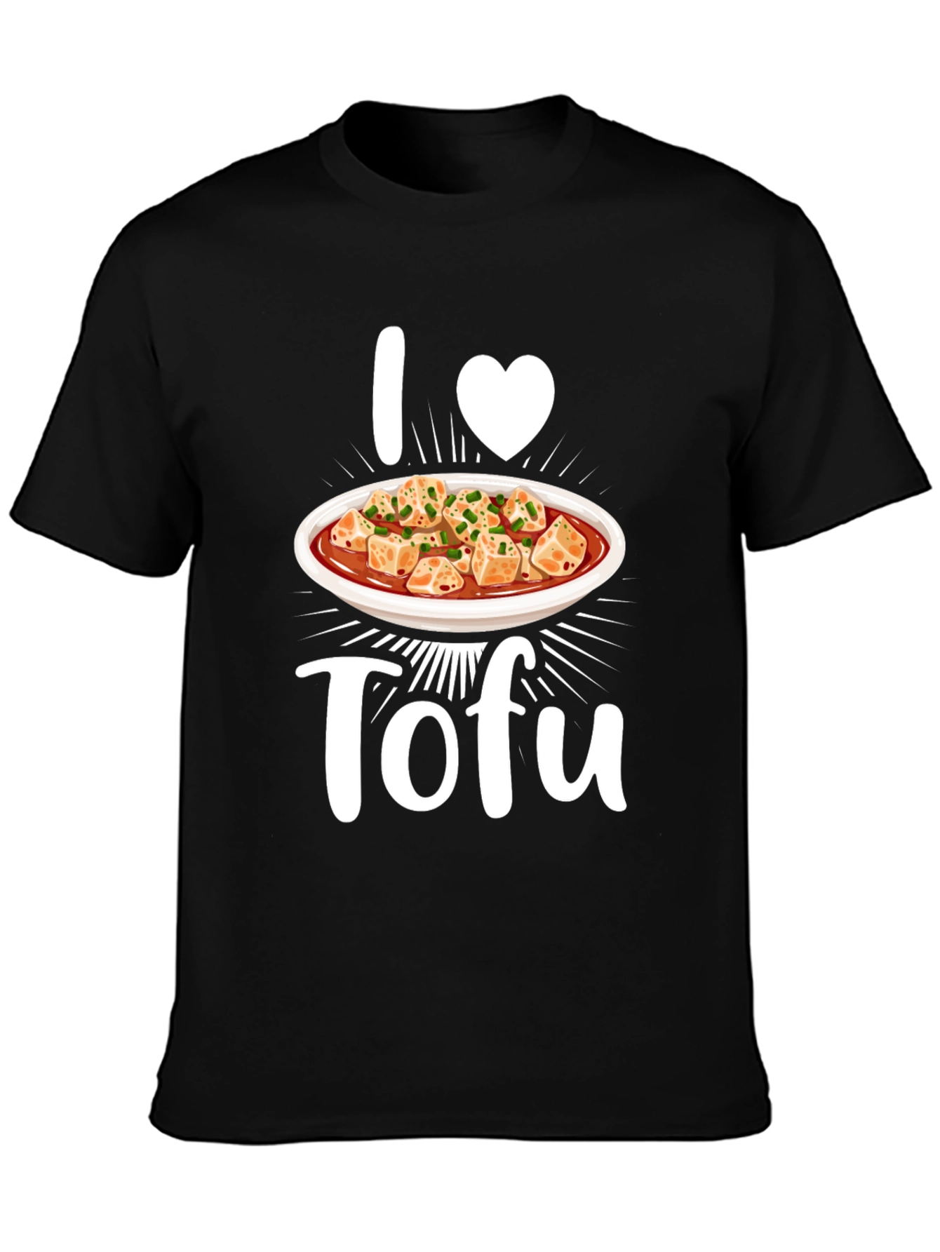 I Heart Tofu Graphic Tee - Vegan Foodie T-Shirt