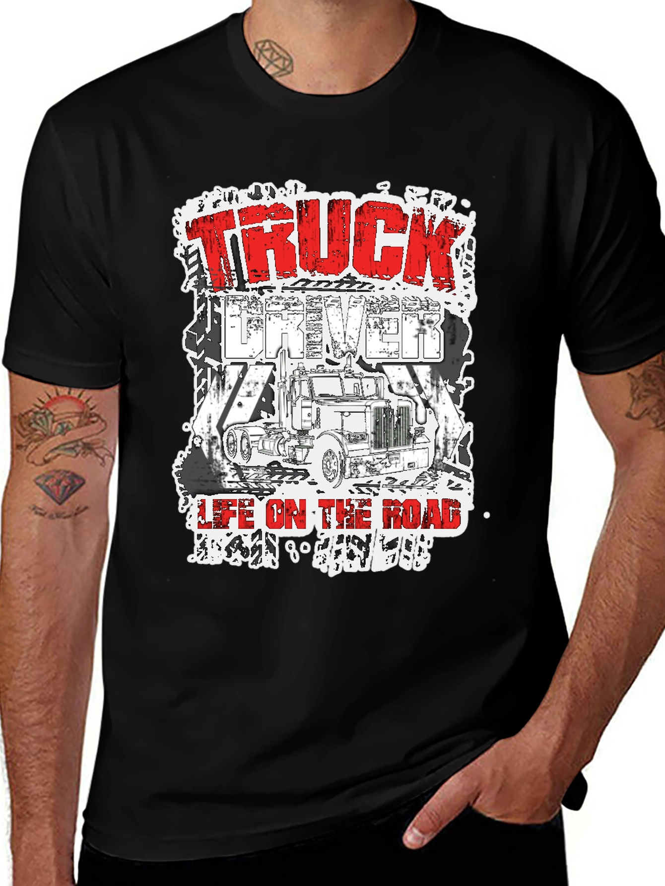 Truck Driver Life On The Road T-Shirt