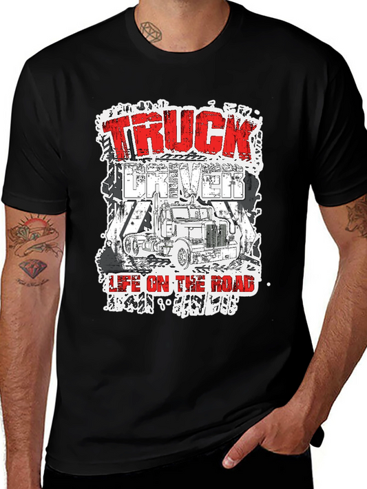 Truck Driver Life On The Road T-Shirt
