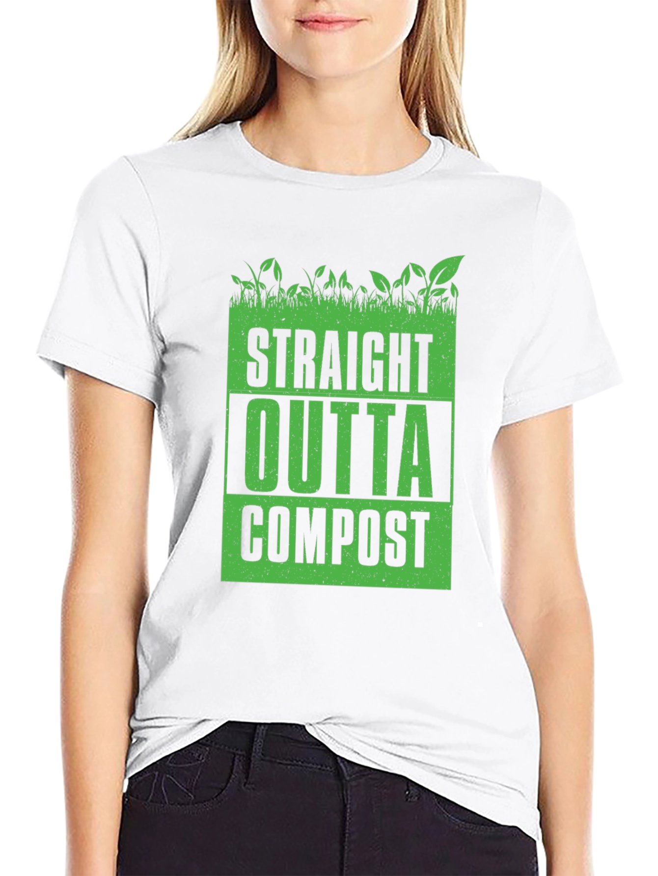 Straight Outta Compost Black Graphic Tee