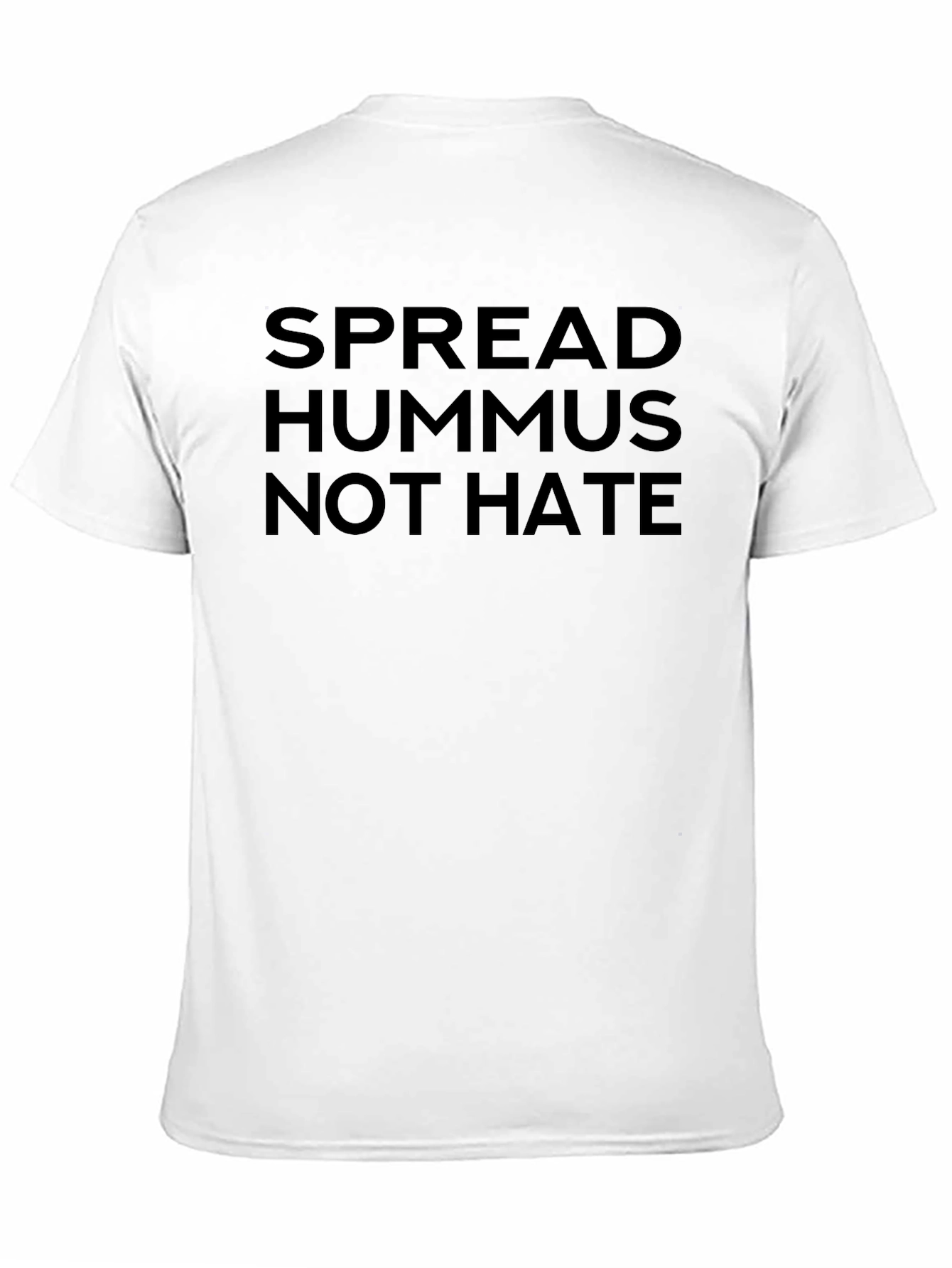 Spread Hummus Not Hate Black T-Shirt