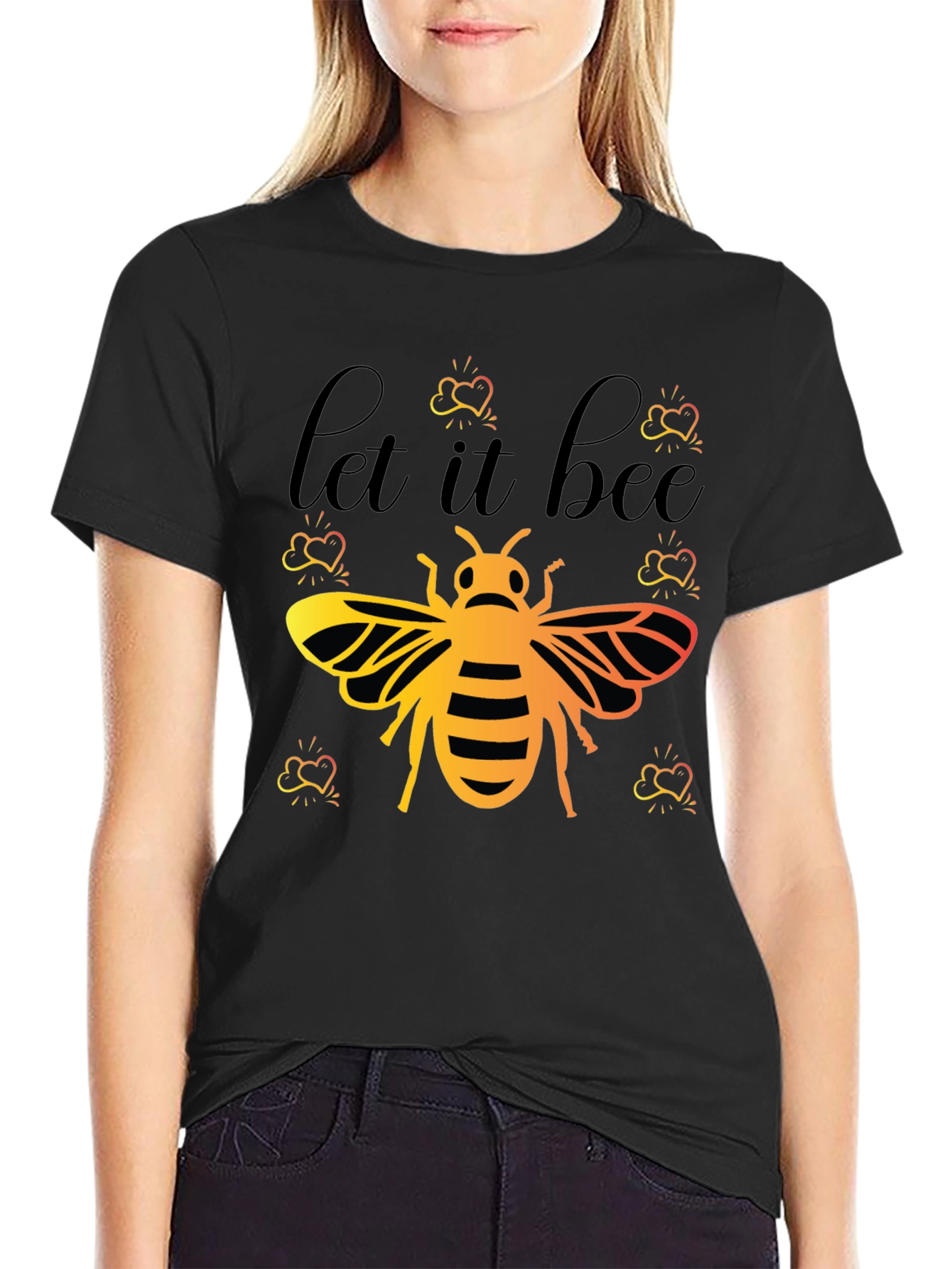 Let It Bee Graphic Tee - Trendy Honeybee Design