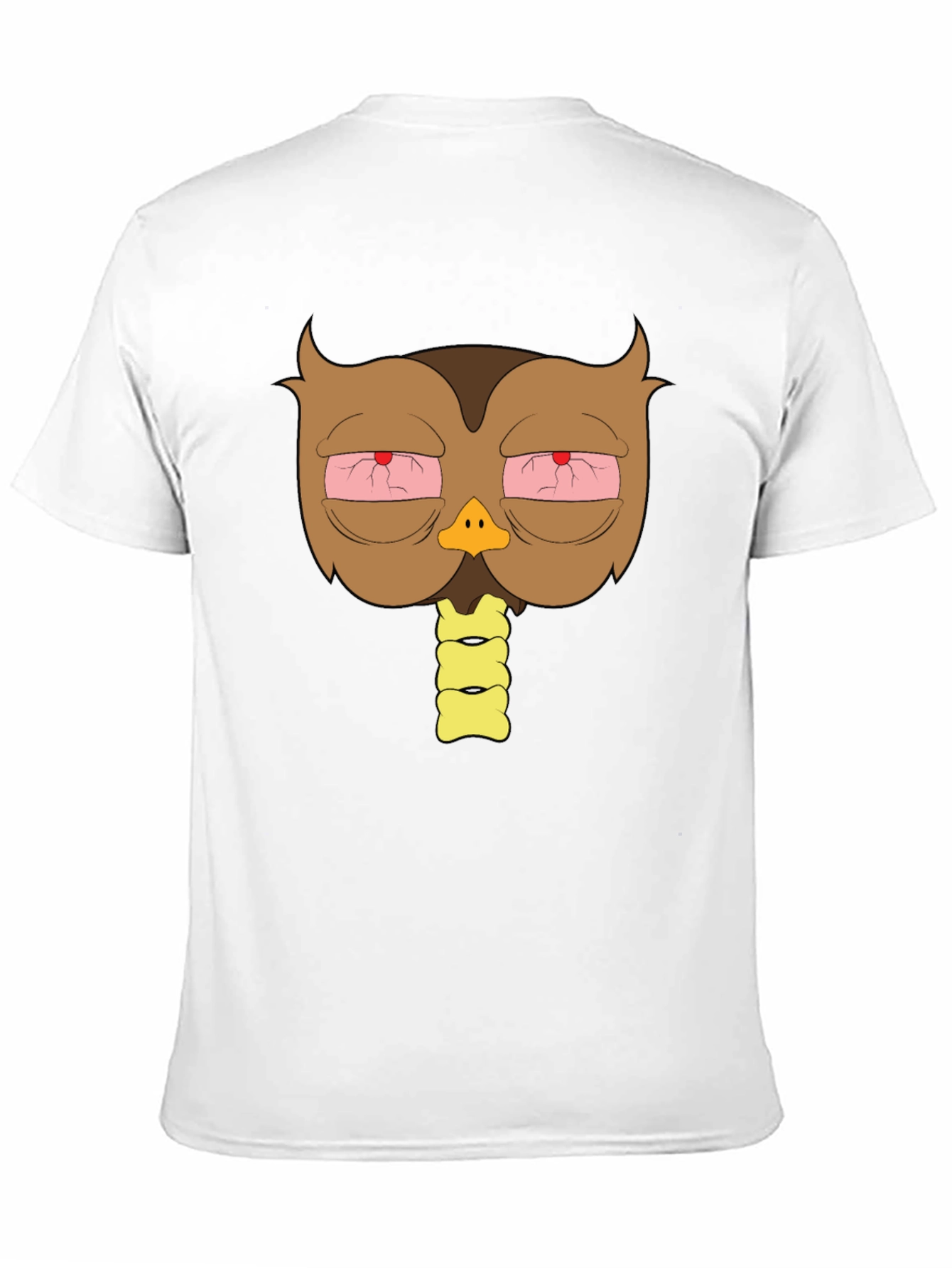 Stoned Owl Graphic T-Shirt - Casual Black Tee
