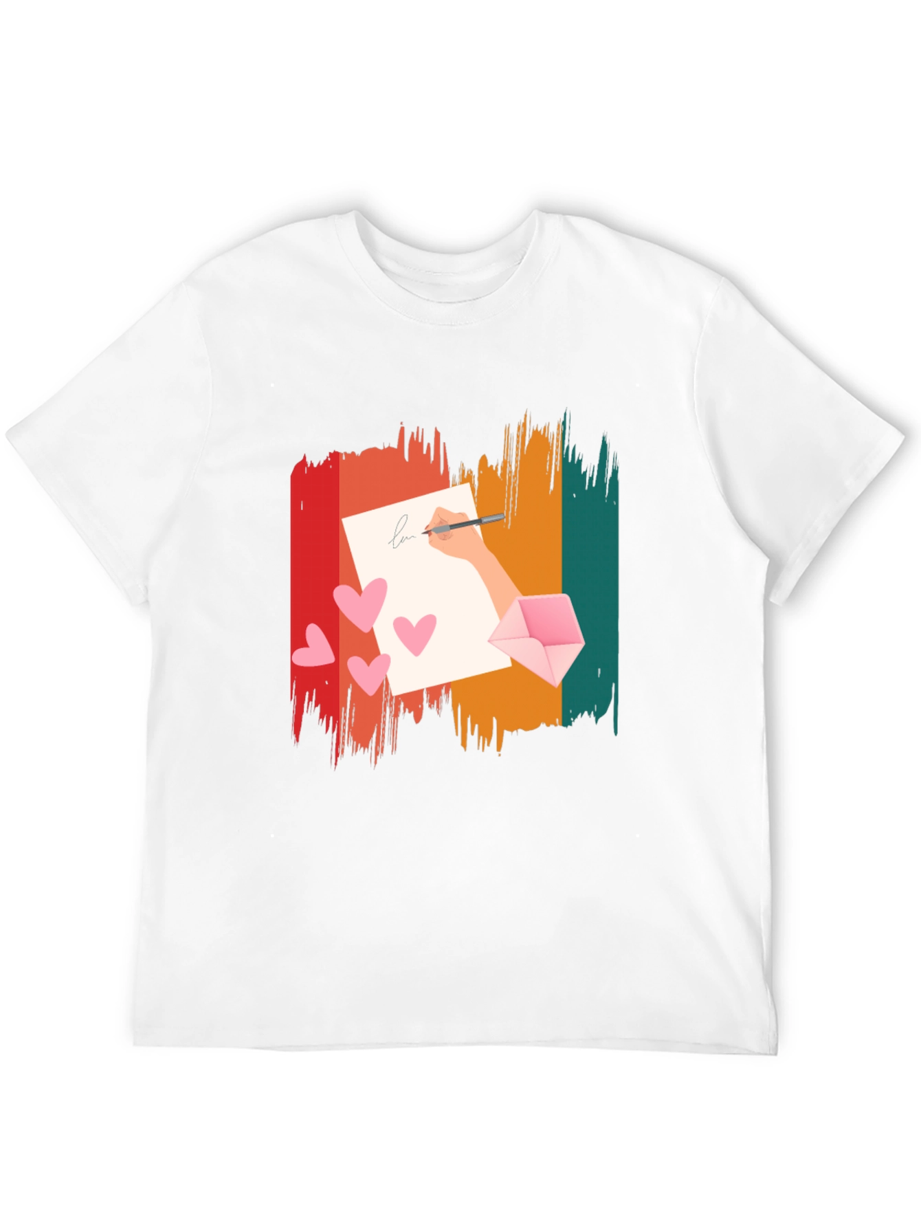 Retro Love Letter Graphic Tee - Black