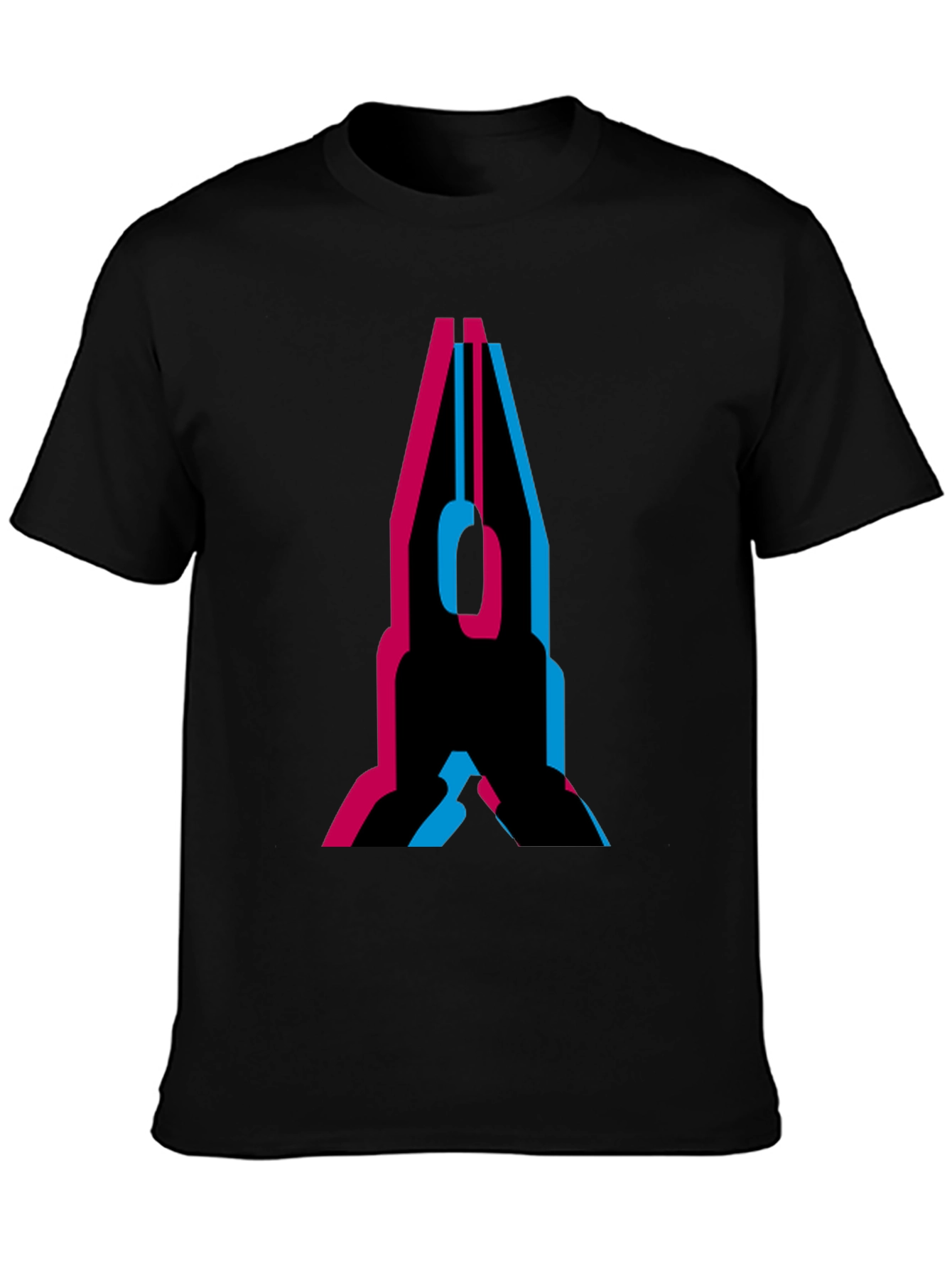 Retro Tech Black T-Shirt