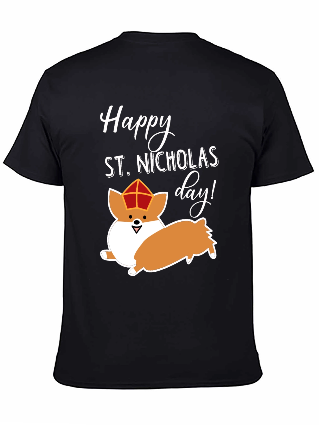 Happy St. Nicholas Day Corgi T-Shirt