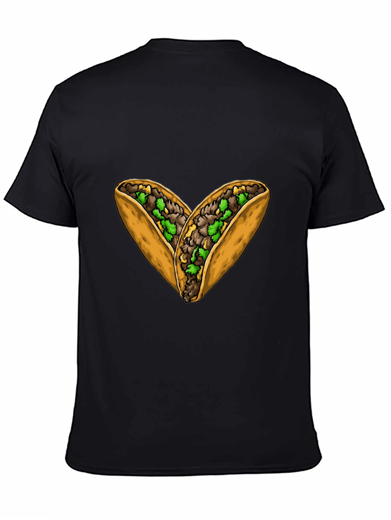 Taco Heart Graphic Black T-Shirt