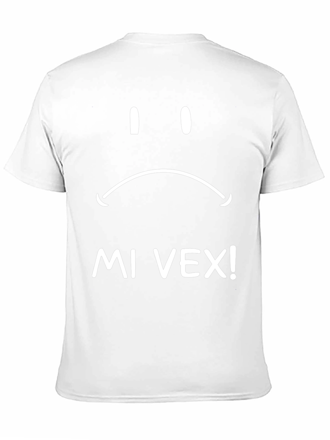 Sad Face Graphic Tee - Mi Vex! Black T-Shirt
