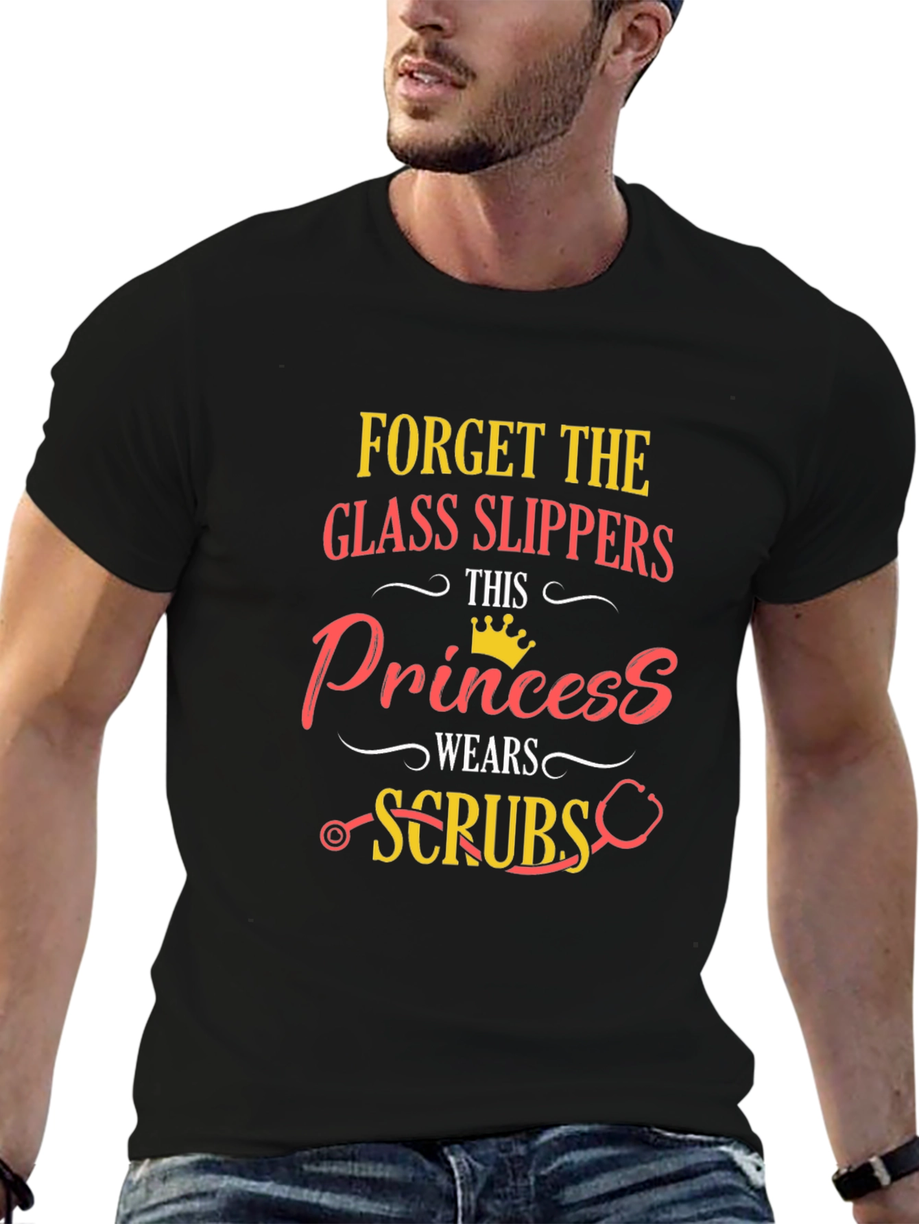 Princess Wears Scrubs Graphic Tee