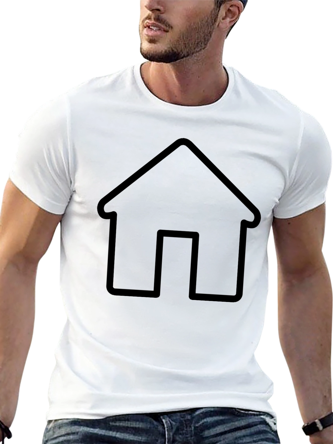 Home Graphic Black T-Shirt