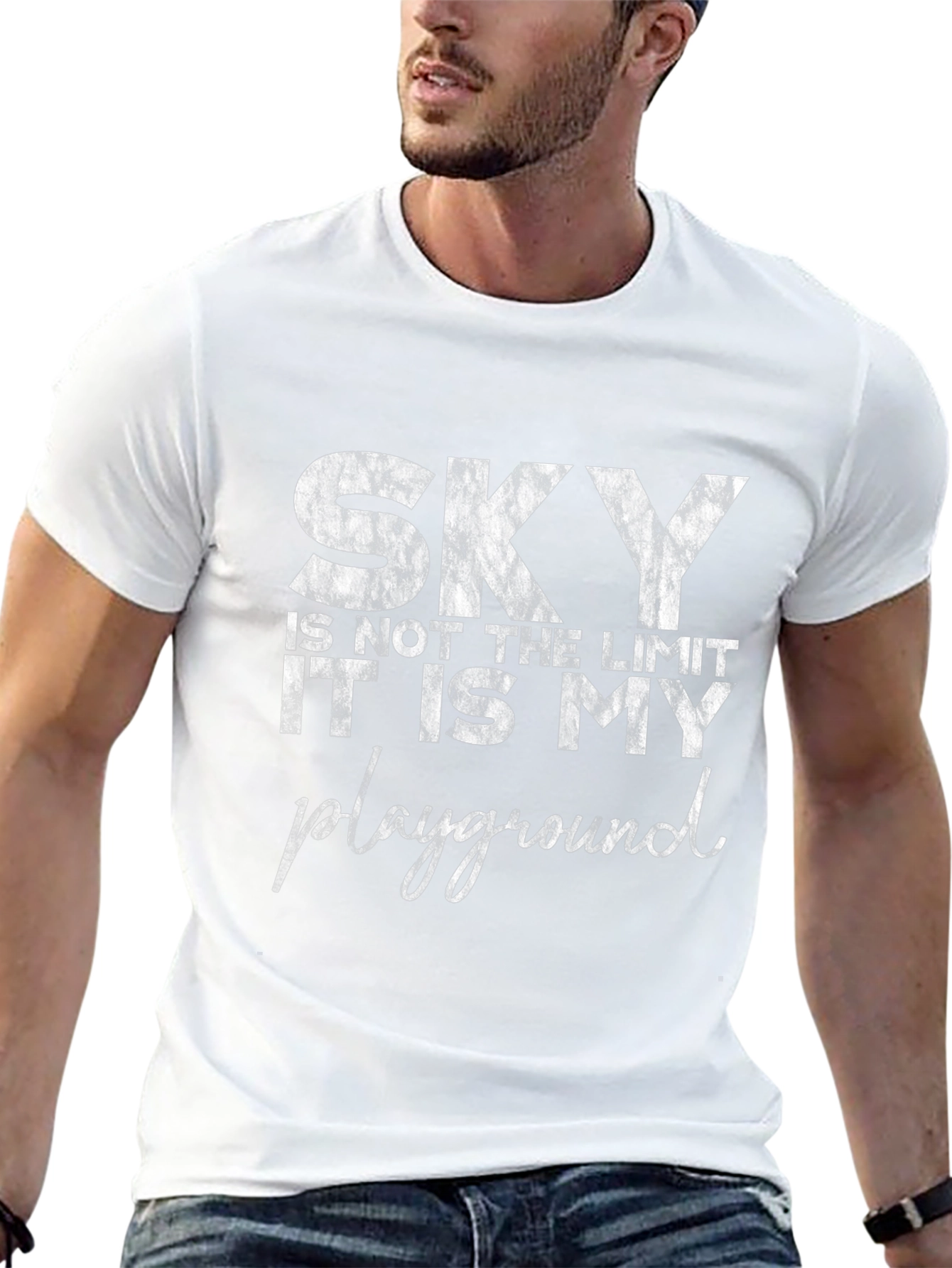 Sky is My Playground Black Graphic Tee