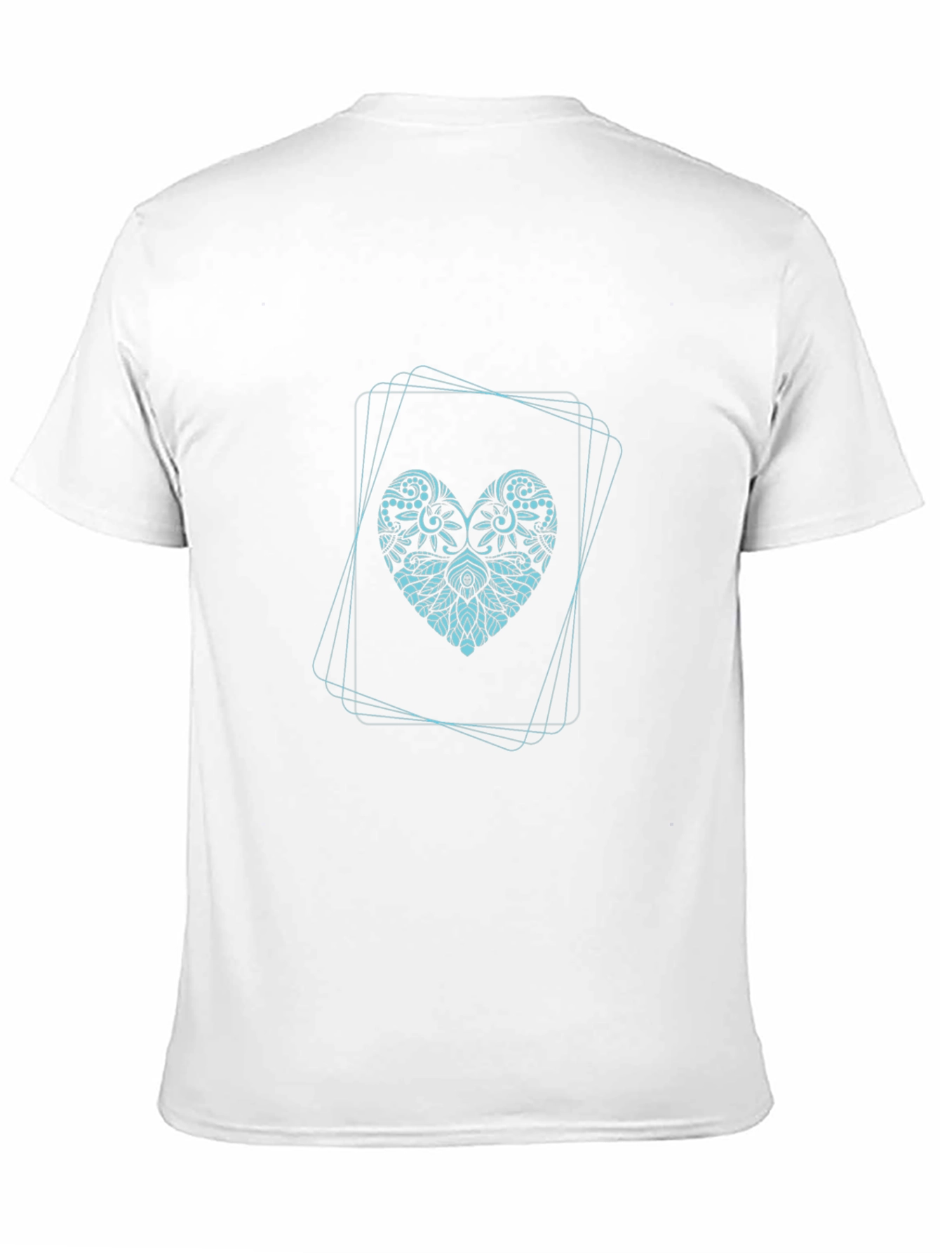 Heart Mandala Tee - Stylish Graphic Print T-Shirt