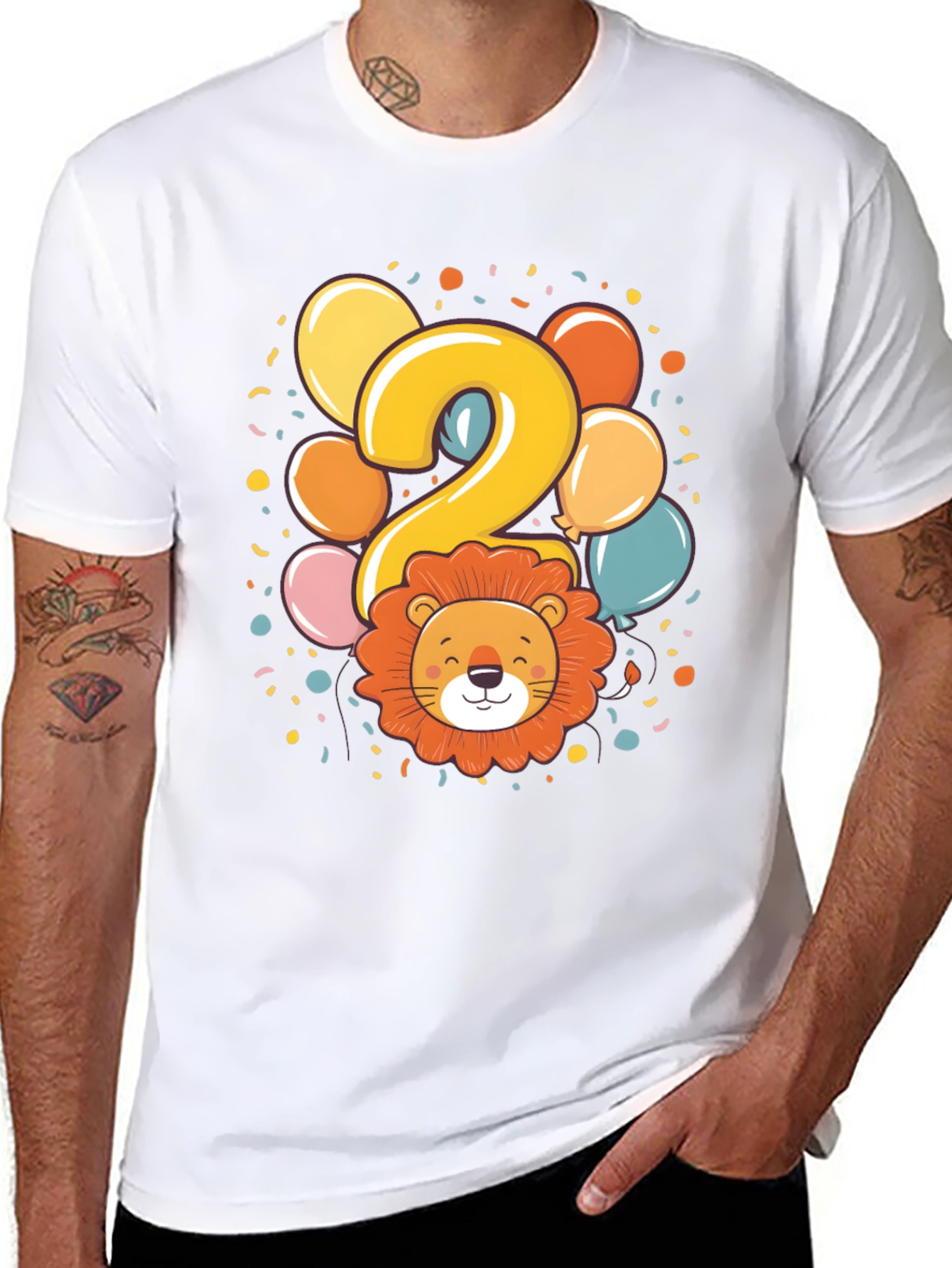 Kids 2nd Birthday Lion T-Shirt