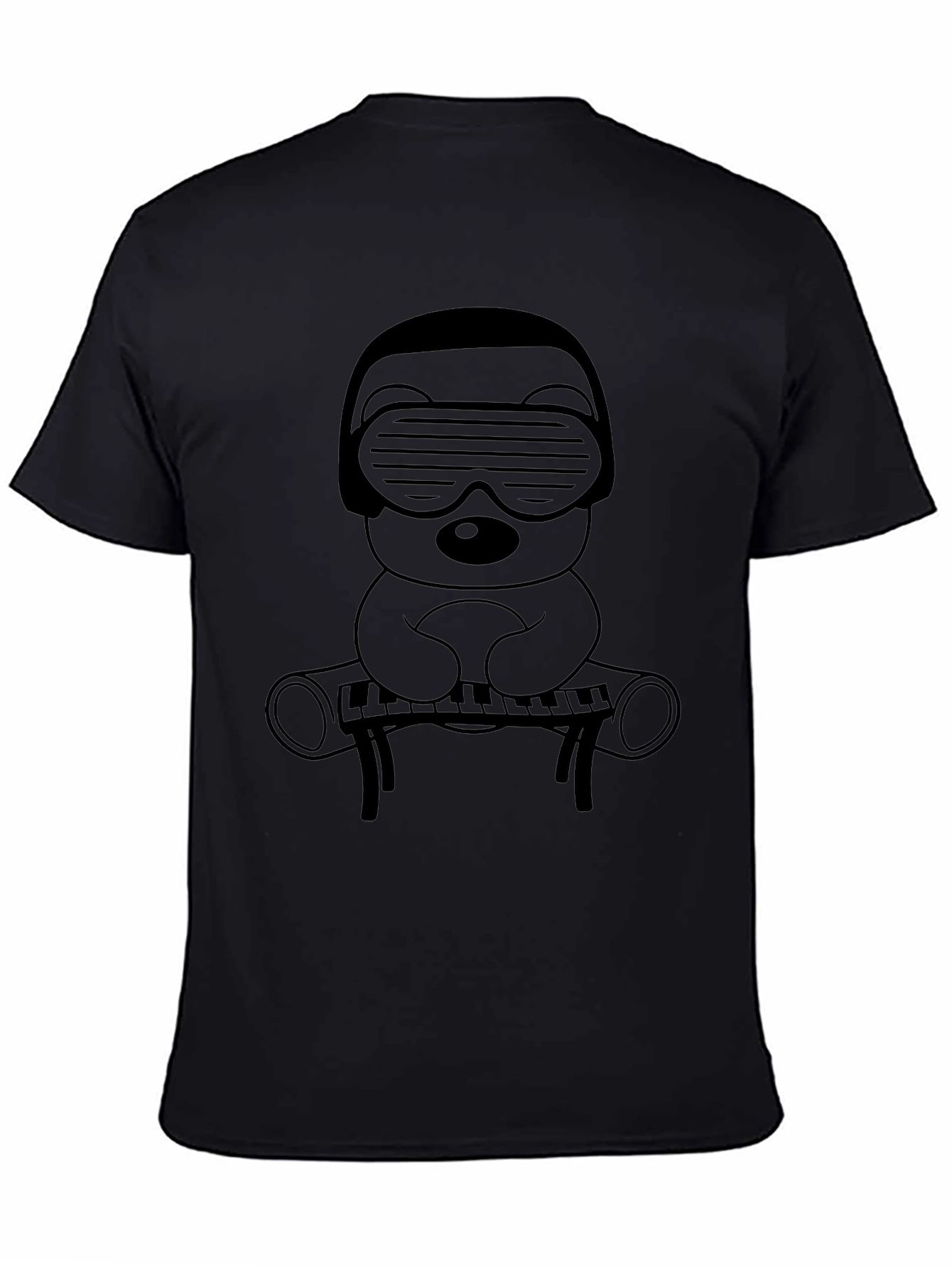 DJ Bear Graphic Tee - Cool Cartoon Shirt