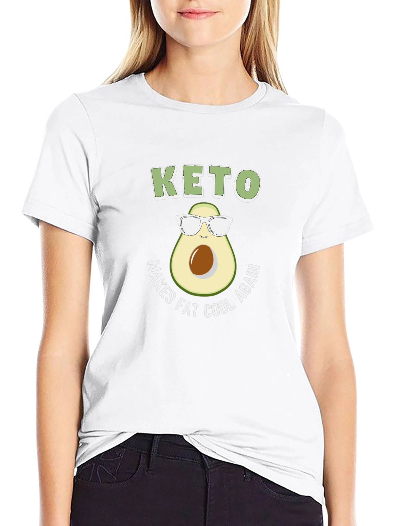 Keto Makes Fat Cool Again Avocado T-Shirt