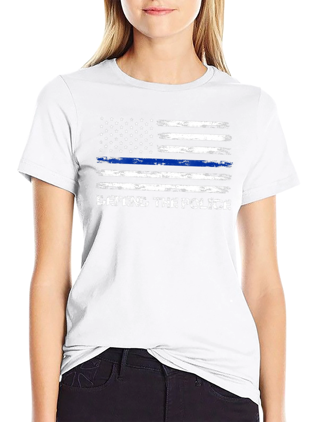 Defend The Police American Flag T-Shirt