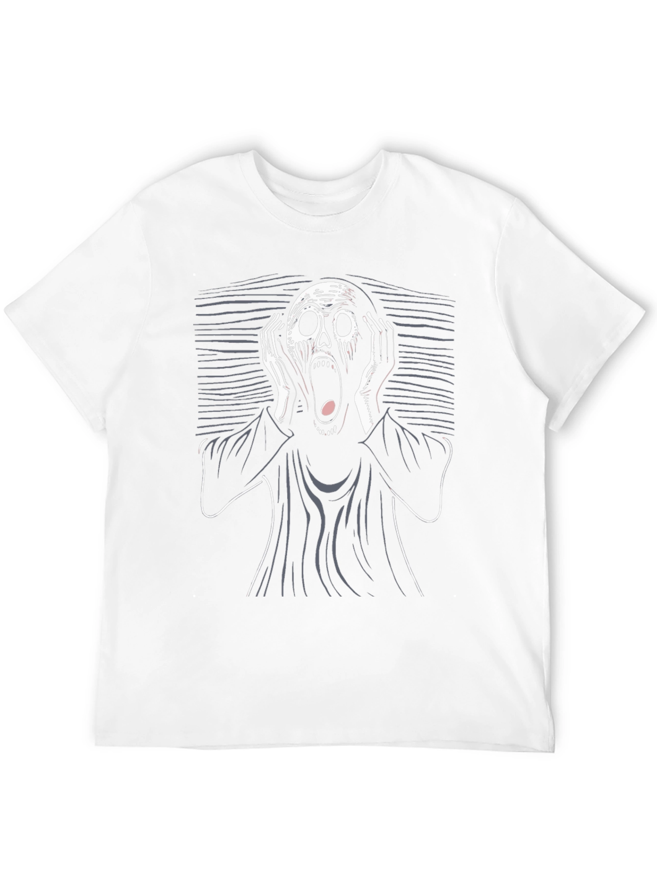Scream Graphic T-Shirt - Black Cotton Tee