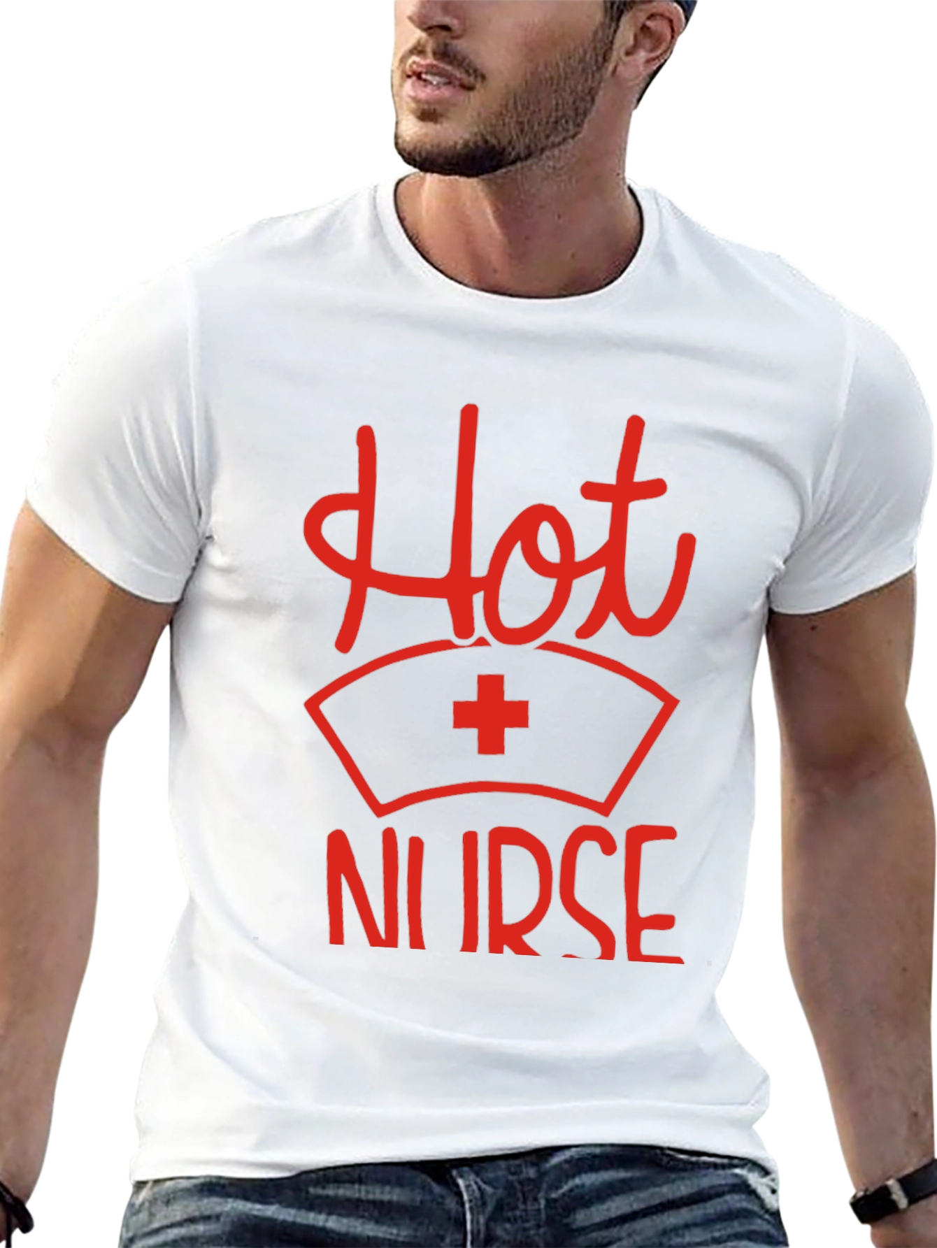 Hot Nurse Graphic Tee - Novelty Medical T-Shirt